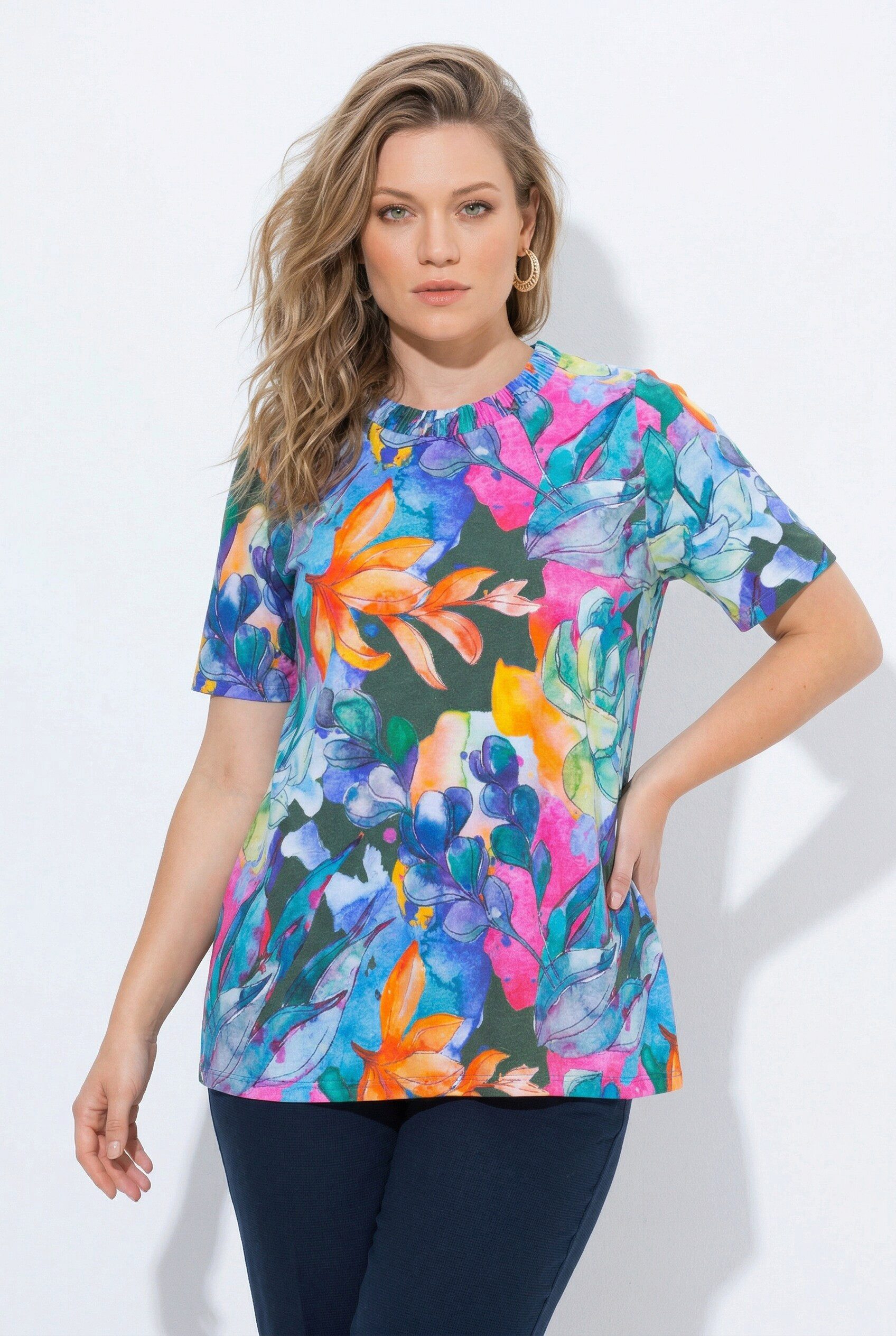 T-Shirt T-Shirt Artischocken Rundhals Halbarm Biobaumwolle