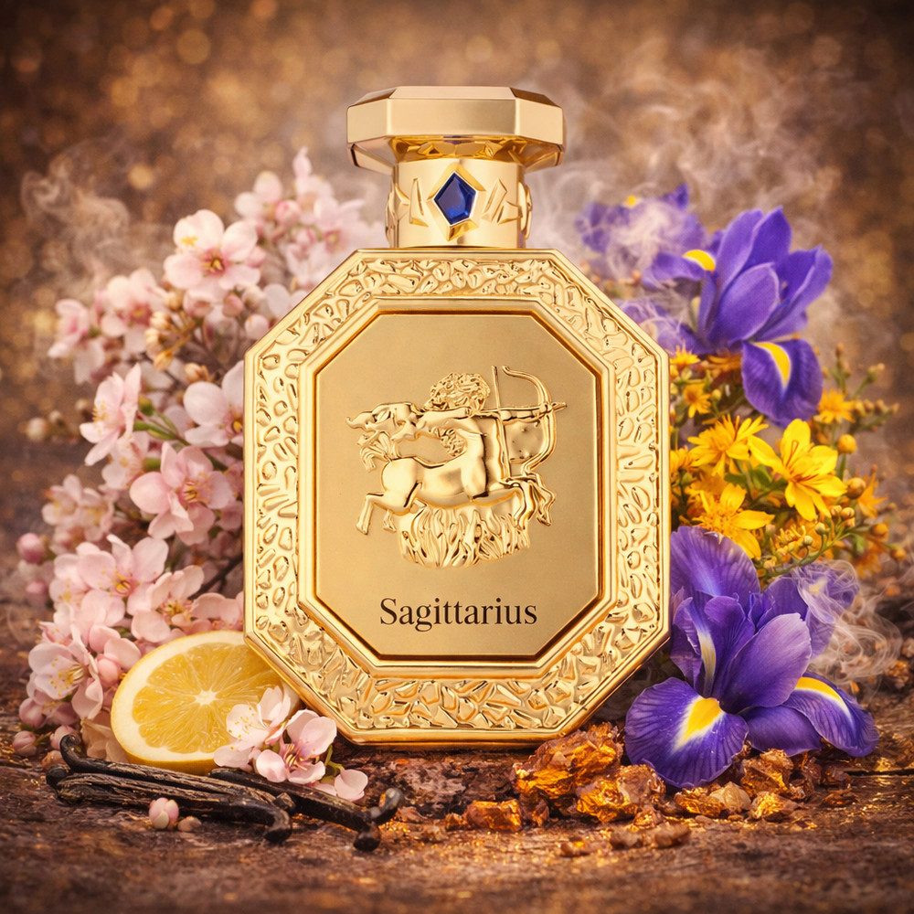 French Avenue Duft-Set Genesis Collection Leo, Sagittarius EDP + Parfümzerstäuber (leer) Set