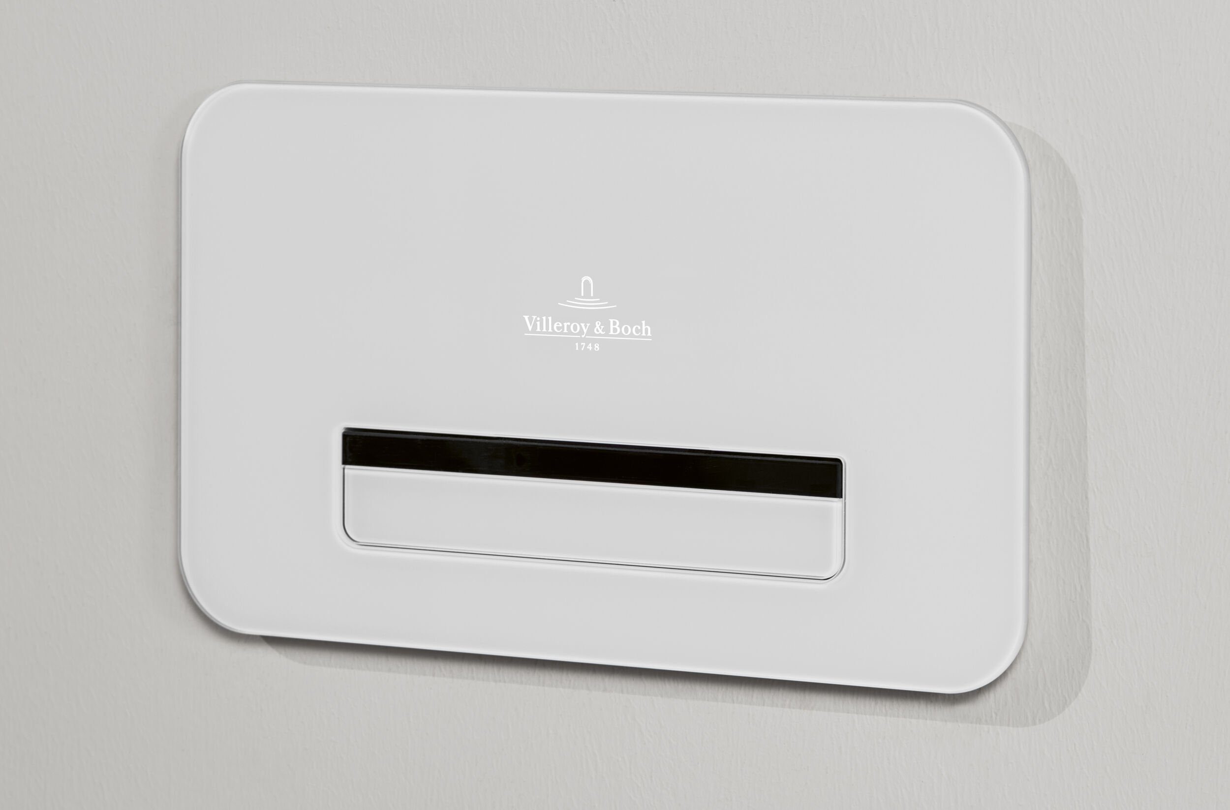 Villeroy & Boch Betätigungsplatte ViConnect Installationssysteme, WC 2-Mengen-Spülung 160 x 270 x 62 mm - Glass Glossy White