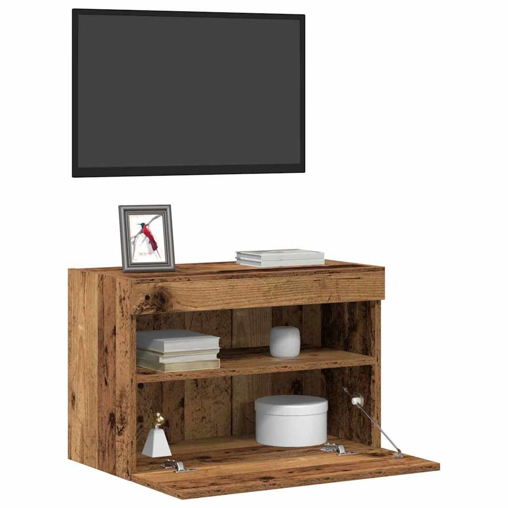 vidaXL TV-Wand TV-Wandschrank 60 x 30 x 40 cm Altholz Holzwerkstoff, (1-St)