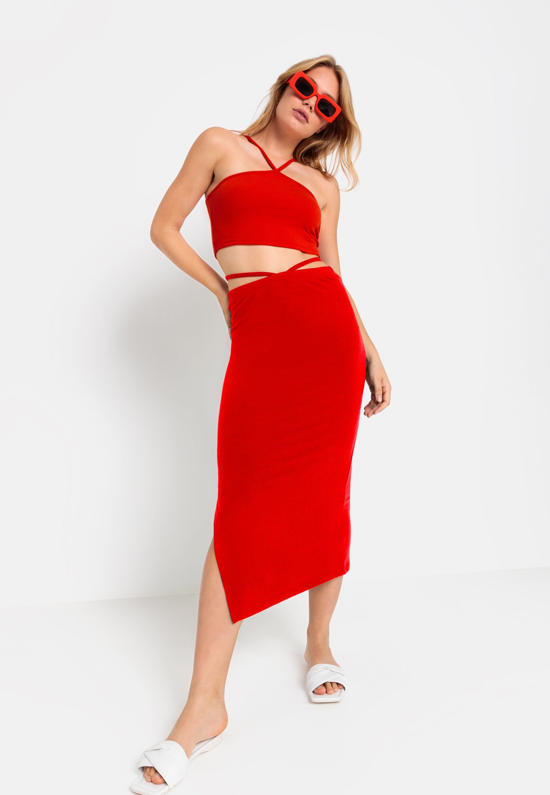 LSCN by LASCANA Crop-Top mit Spaghettiträgern