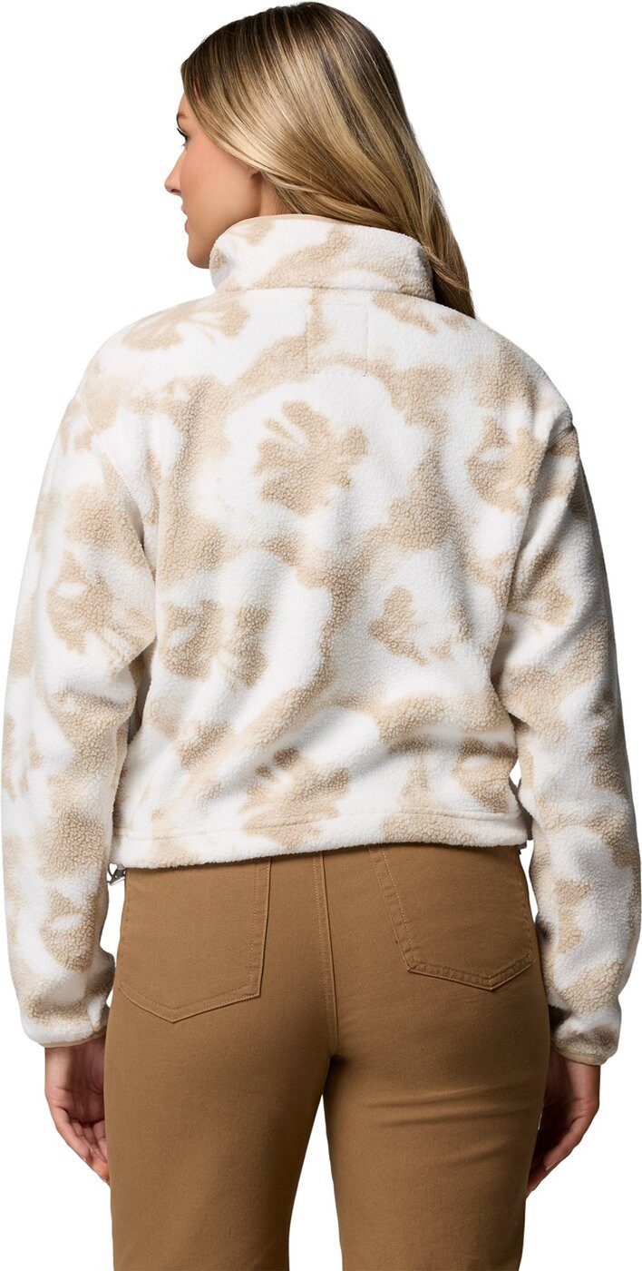 Columbia Sweatshirt Helvetia II Printed Cropped Half Sn SEA SALT, SPRAYFLOWER
