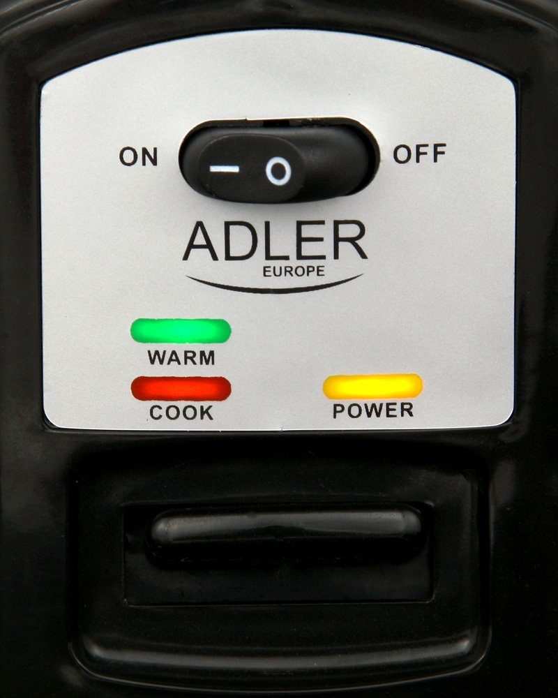 Adler Reiskocher Adler AD 6406 Reiskocher (Dampfgarer) 1,5 L Edelstahl / schwarz – Bild 3 von 5