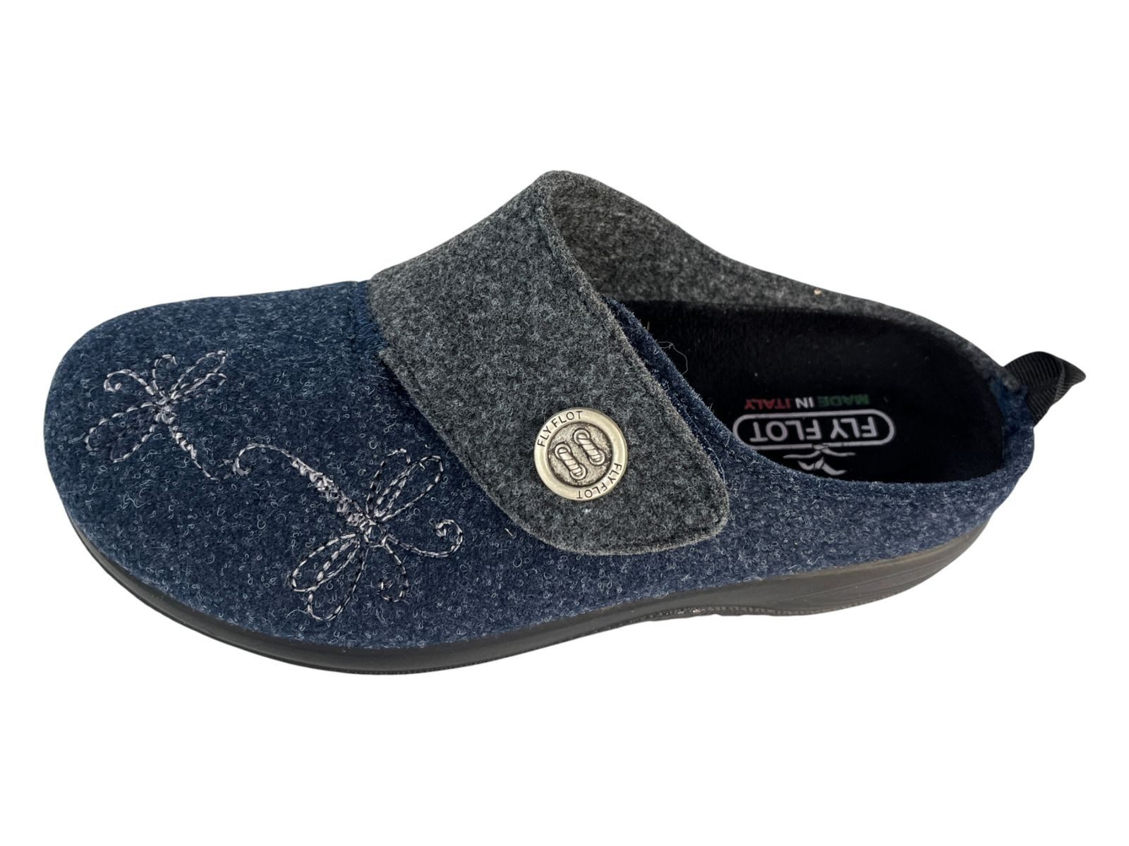 Fly Flot FLY FLOT Damen Pantoffel 320300-05 blau Hausschuh