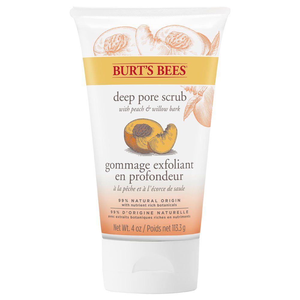 BURT'S BEES Gesichtspeeling Peach Willobark Deep Pore Scrub, 110 g