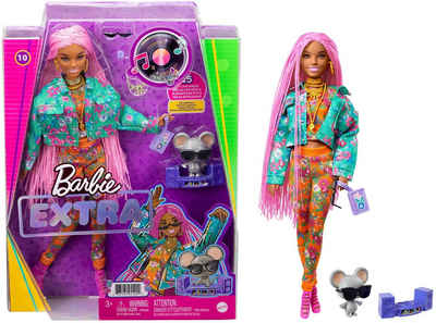 Barbie Anziehpuppe »EXTRA«, mit pinken Flechtzöpfen