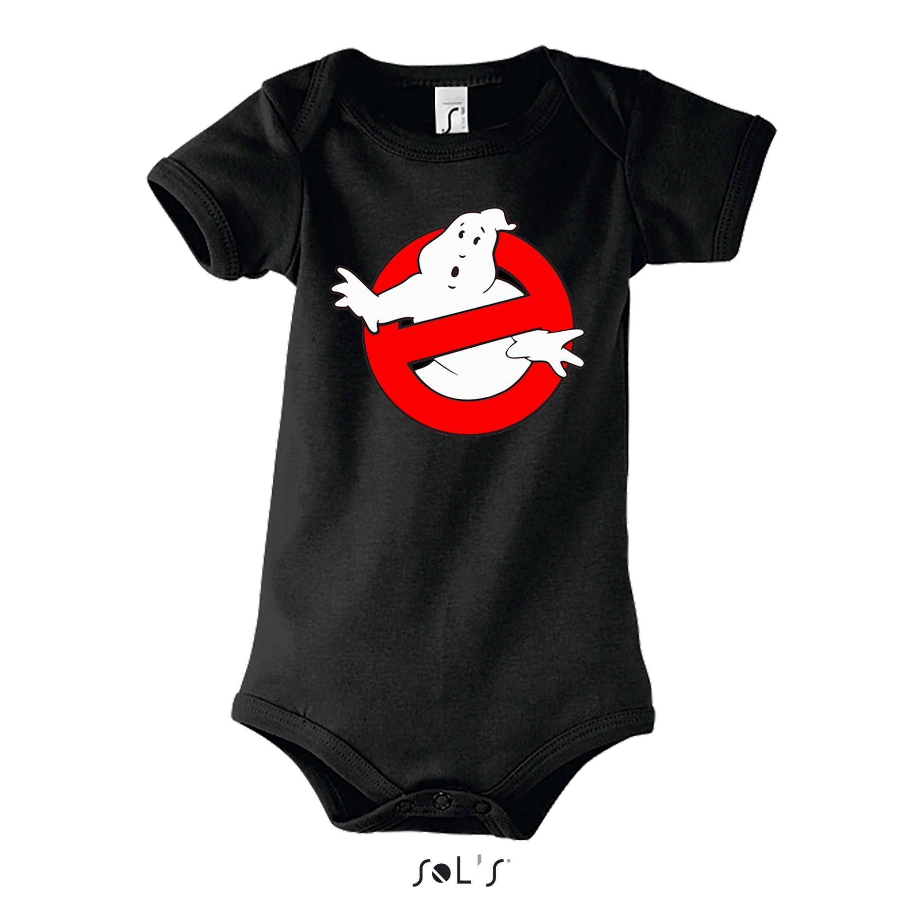 Blondie & Brownie Strampler Kinder Baby Ghostbusters Ghost Geister Geisterjäger mit Druckknopf