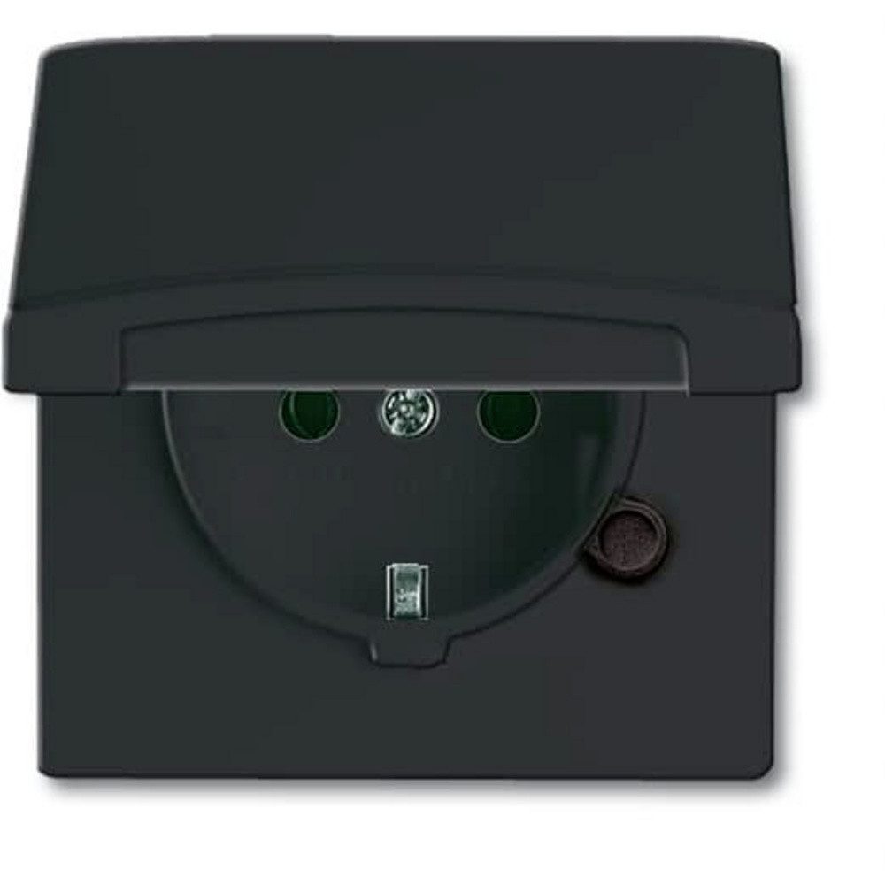 ABB Steckdose ABB 2CKA002064A0290 Geräteeinsatz IP44 Schwarz-Grau, Anthrazit