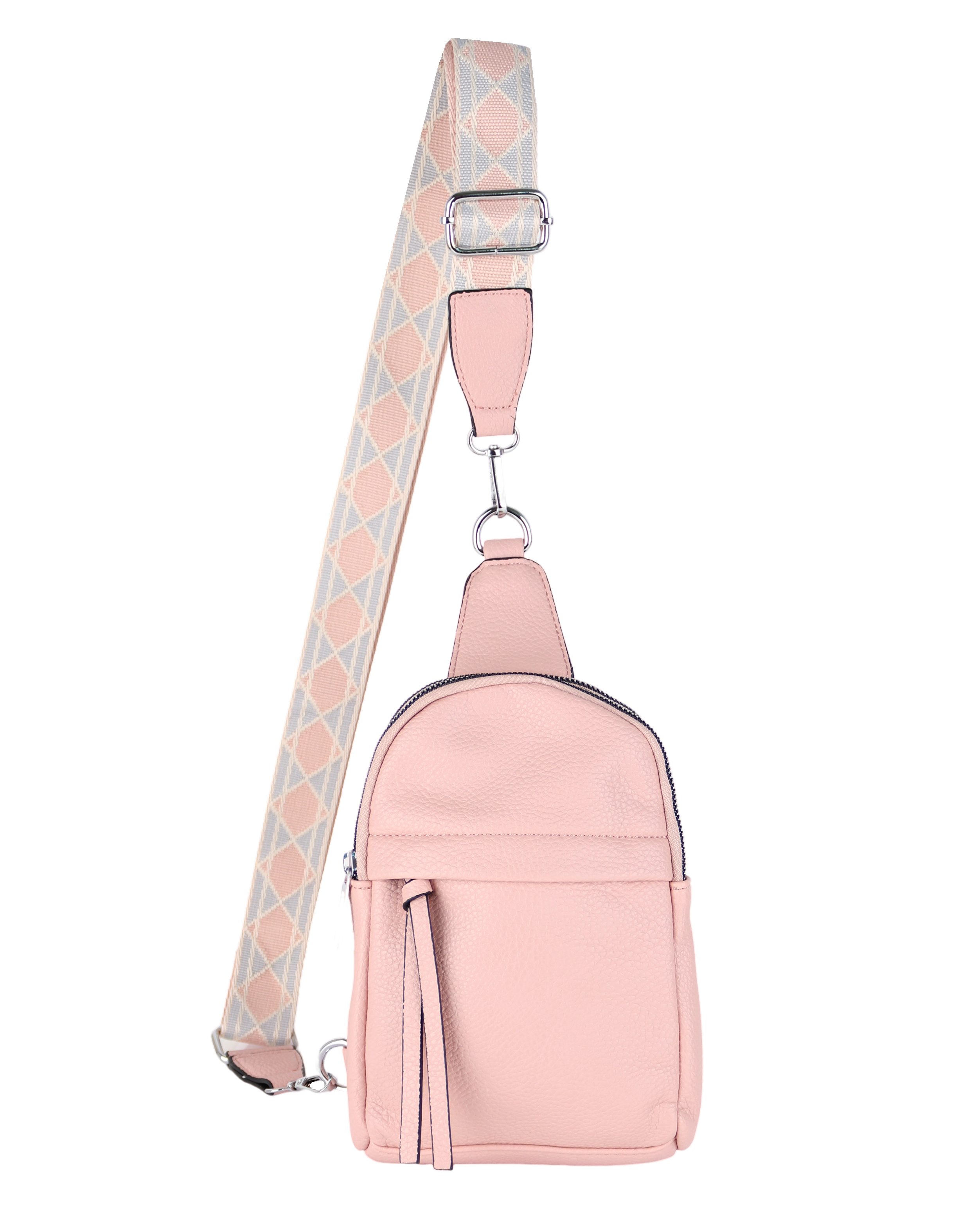 MIRROSI Umhängetasche Sling Bag,Brusttasche, Crossbody 15x22x5cm (für Ausflüge, Reisen, Wanderungen, und Partys), auch für die Verwendung als Rucksack oder Daypack geeignet