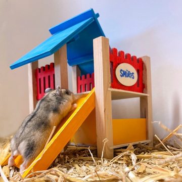 DUVO+ Tier-Intelligenzspielzeug Nager Spielplatz "Die Schlümpfe"