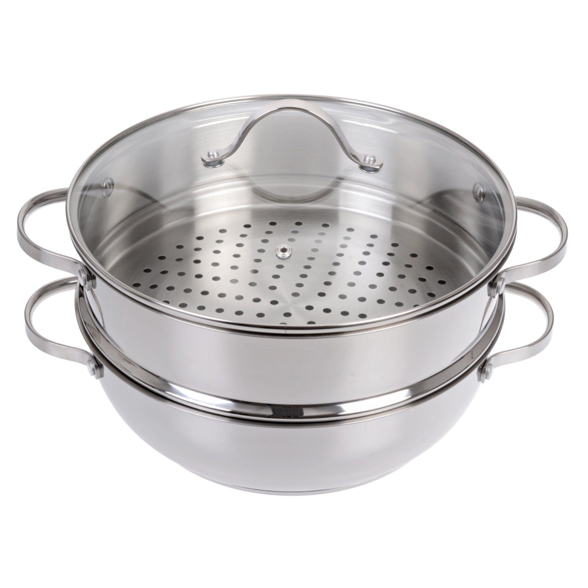 GRÄWE Bratpfanne GRÄWE Servierpfanne 28 cm mit Dampfeinsatz, Serie Pro-Line