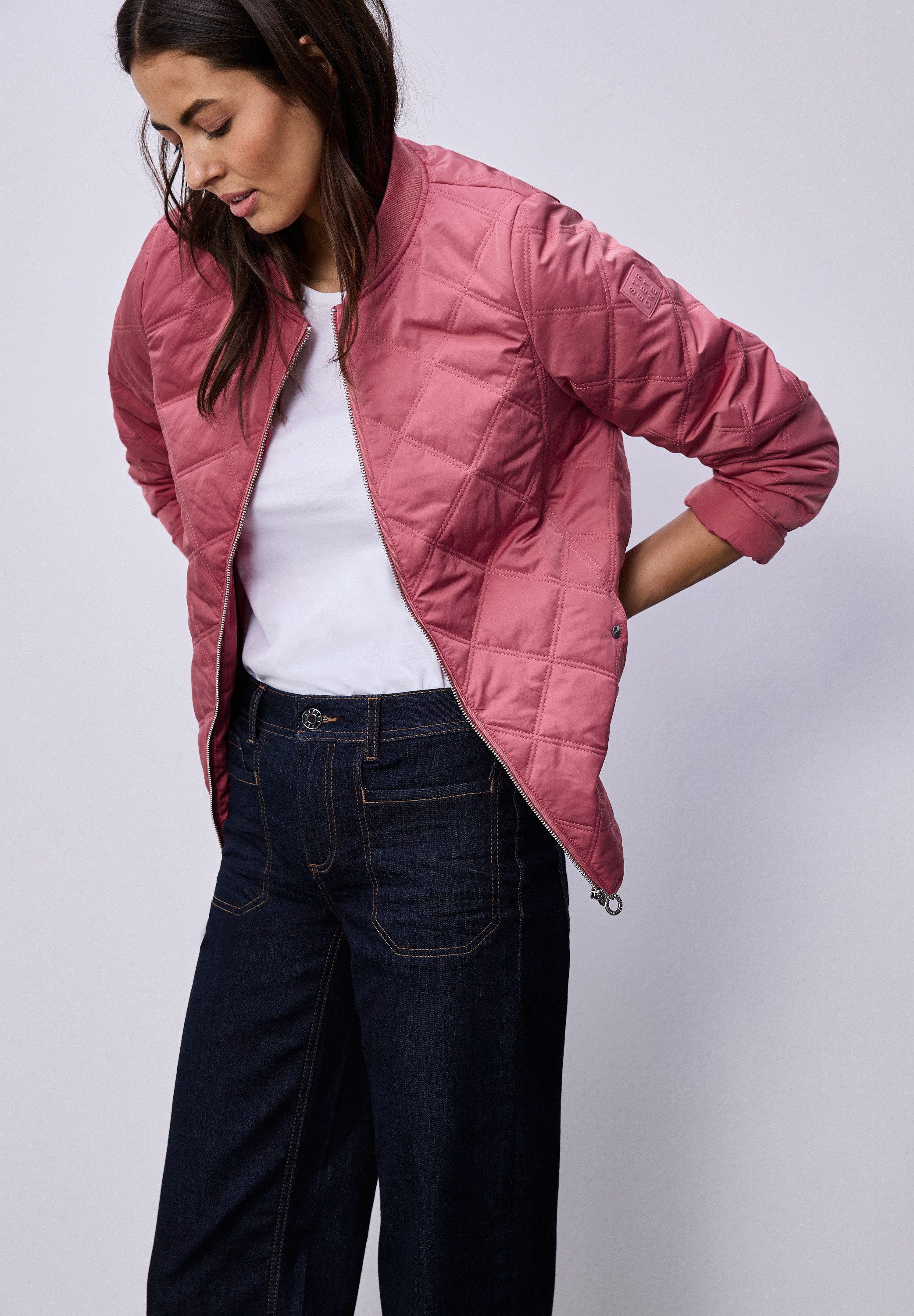 STREET ONE Steppjacke mit abnehmbarer Kapuze