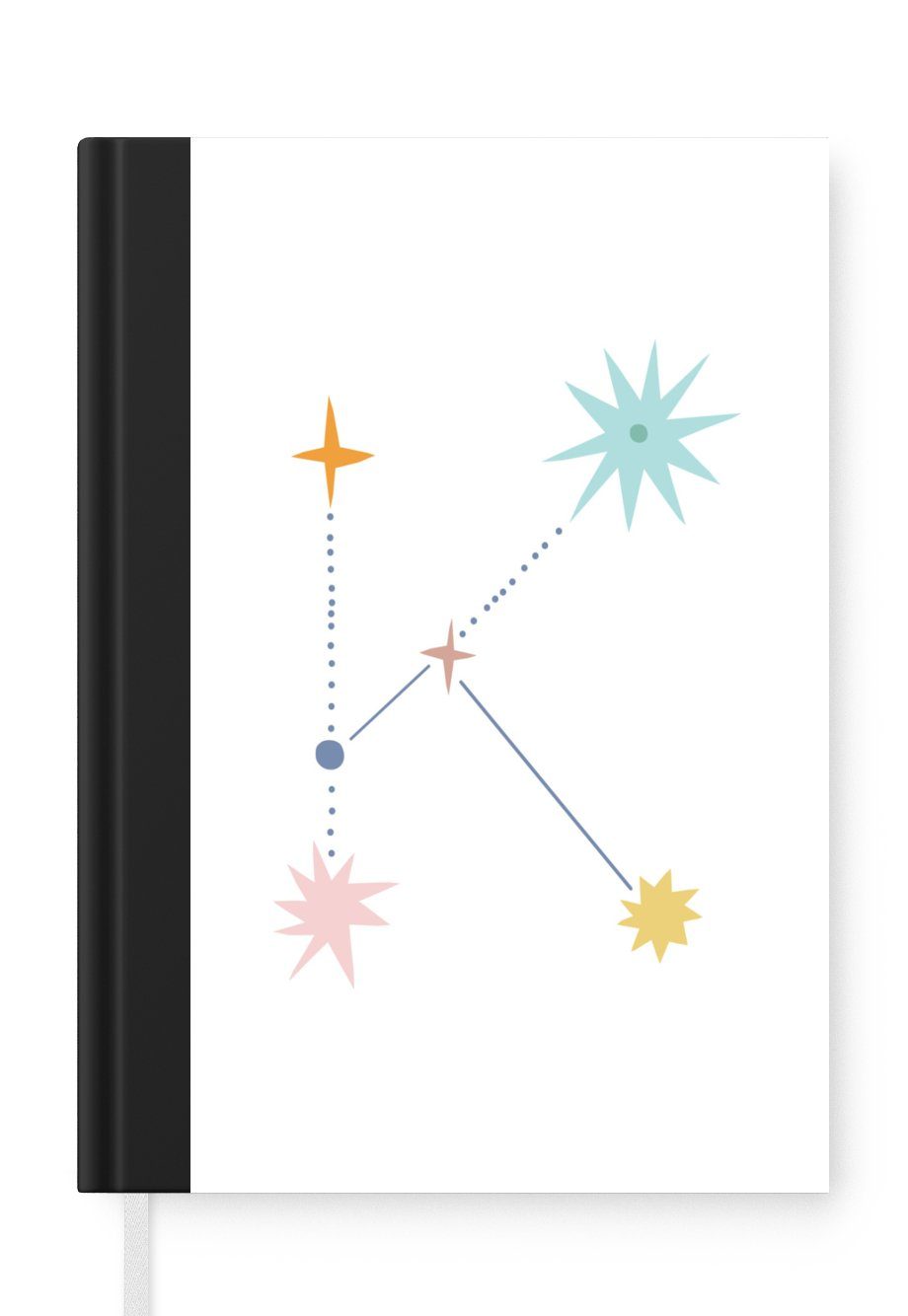 MuchoWow Notizbuch Buchstabe - K - Alphabet - Kinder, Notebook, Notizblock a5, Tagebuch, Journal Liniert