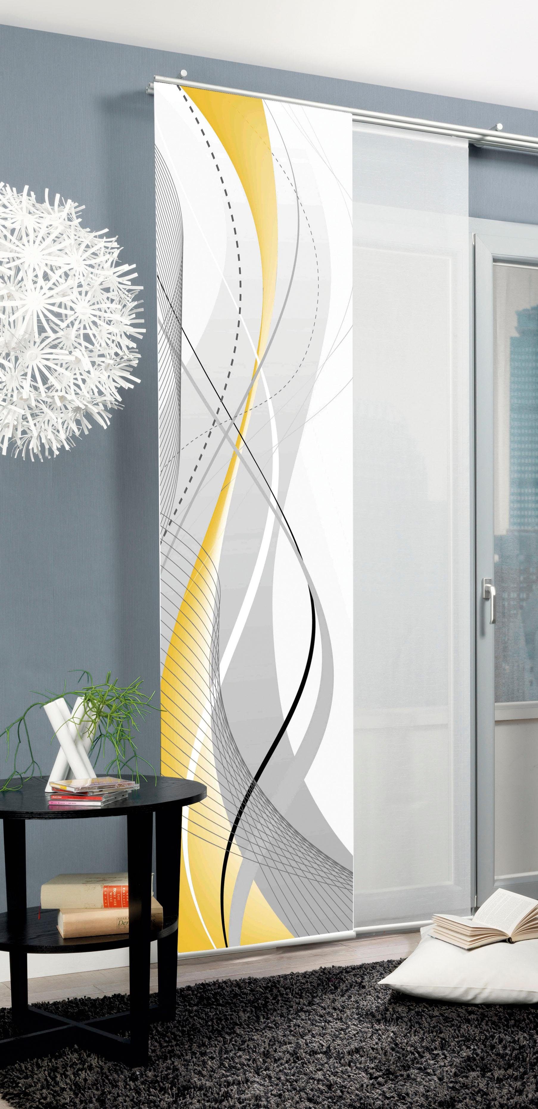 HOME WOHNIDEEN Schiebegardine CARLISLE (1 St), Paneelwagen, blickdicht, HxB günstig online kaufen