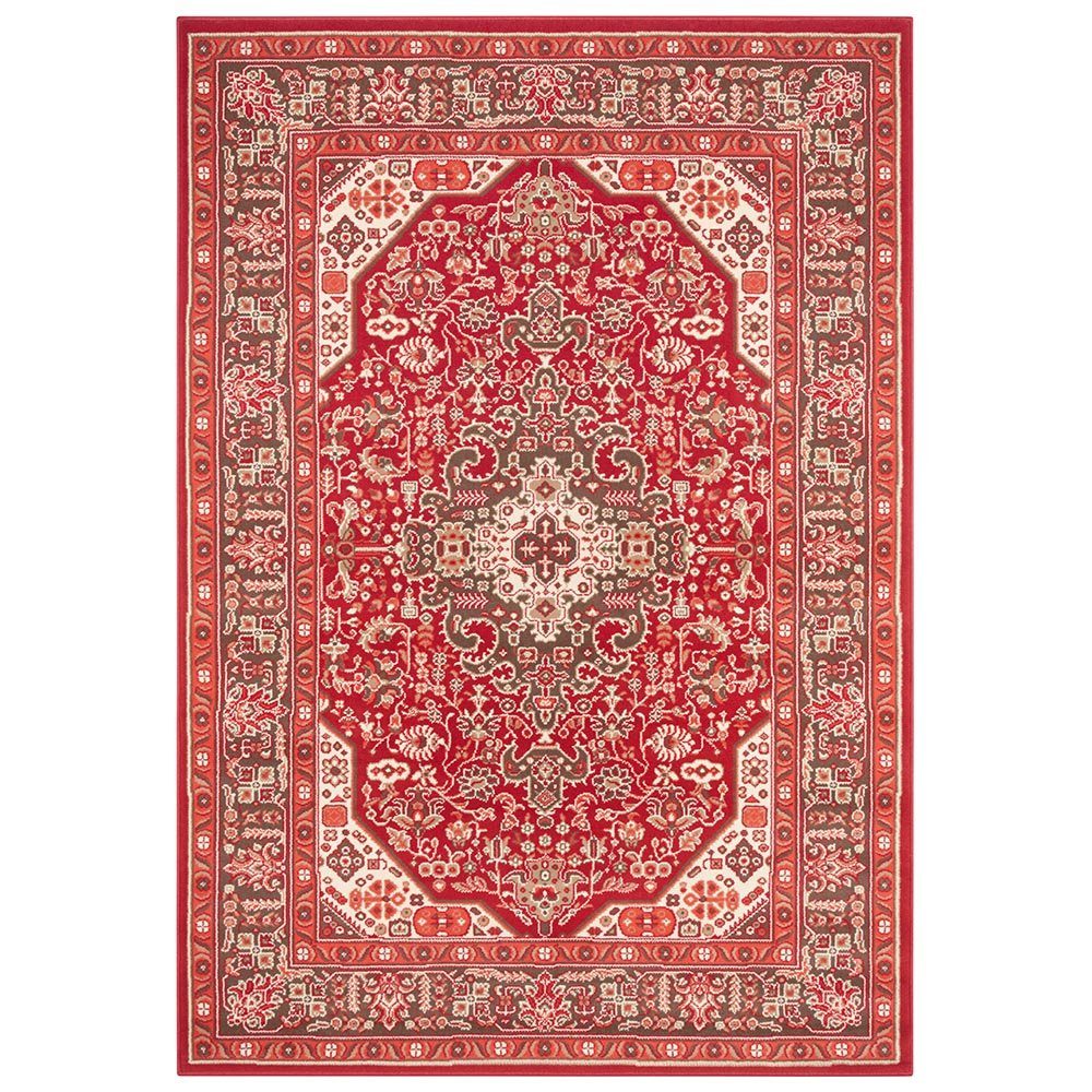 NOURISTAN Teppich Orientalischer Kurzflor Teppich Skazar Isfahan Orientrot, rechteckig, Höhe: 9 mm