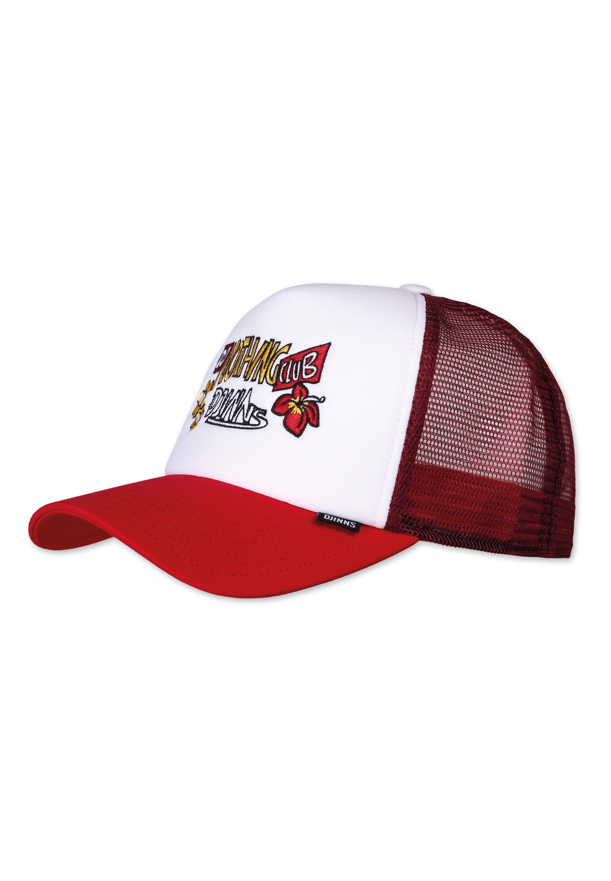 Djinns Trucker Red/White DNC Guy Cap Cap HFT