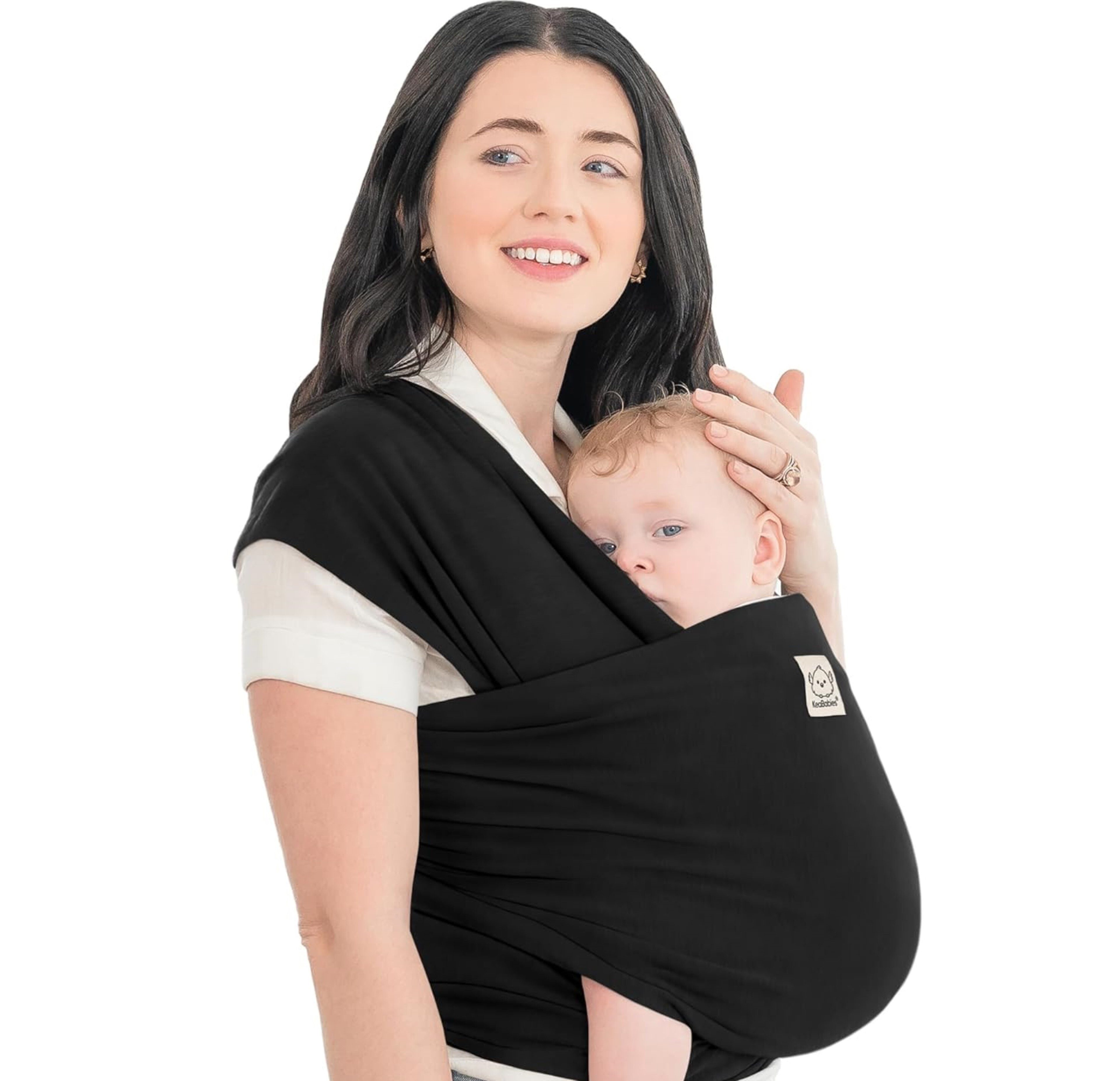 KeaBabies Tragetuch Ergonomisches Babytragetuch für Neugeborene & Kleinkinder, Sicher (Komplettset Babytragetuch für Eltern & Neugeborene, ergonomisch, Tragetuch-Set mit Geschenkbox & Anleitung – ideal für Neugeborene), Ergonomisches Babytragetuch aus atmungsaktivem, dehnbarem Stoff