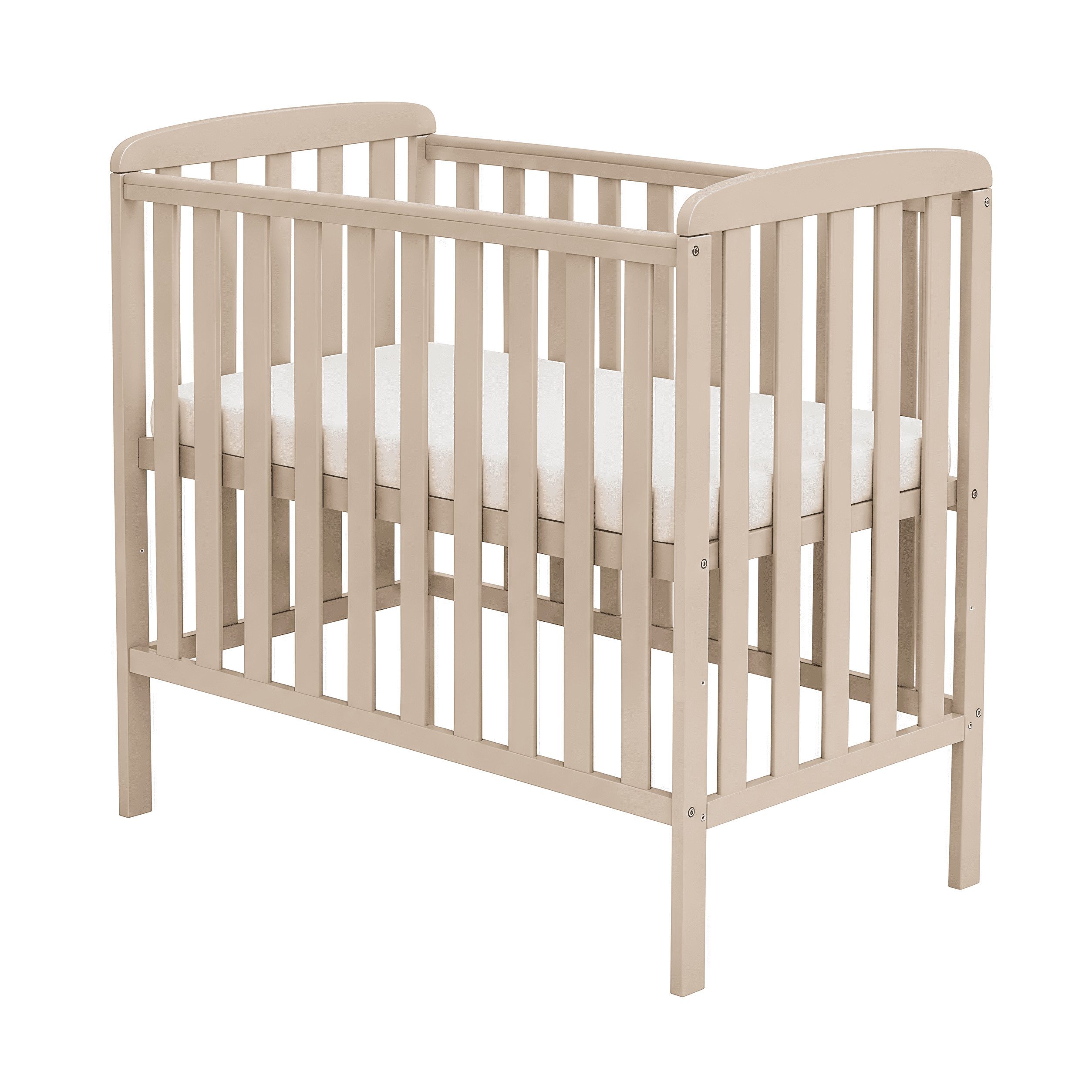 Baby-Delux Babybett Compact Beistellbett, Kinderbett 50x100 cm Kaschmir höhenverstellbar Matratze – Bild 2 von 5