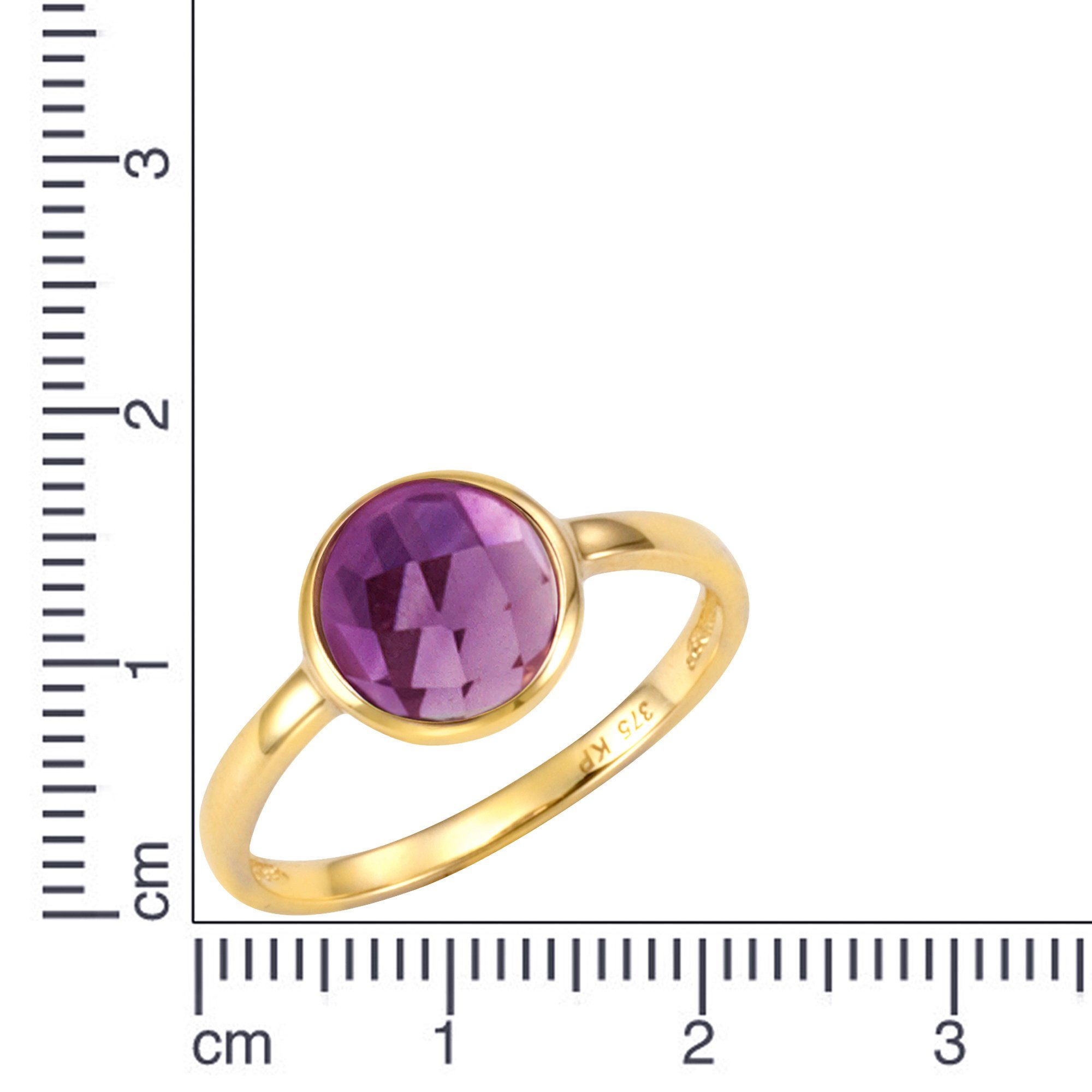 mit Gold CELESTA Fingerring 375 Amethyst