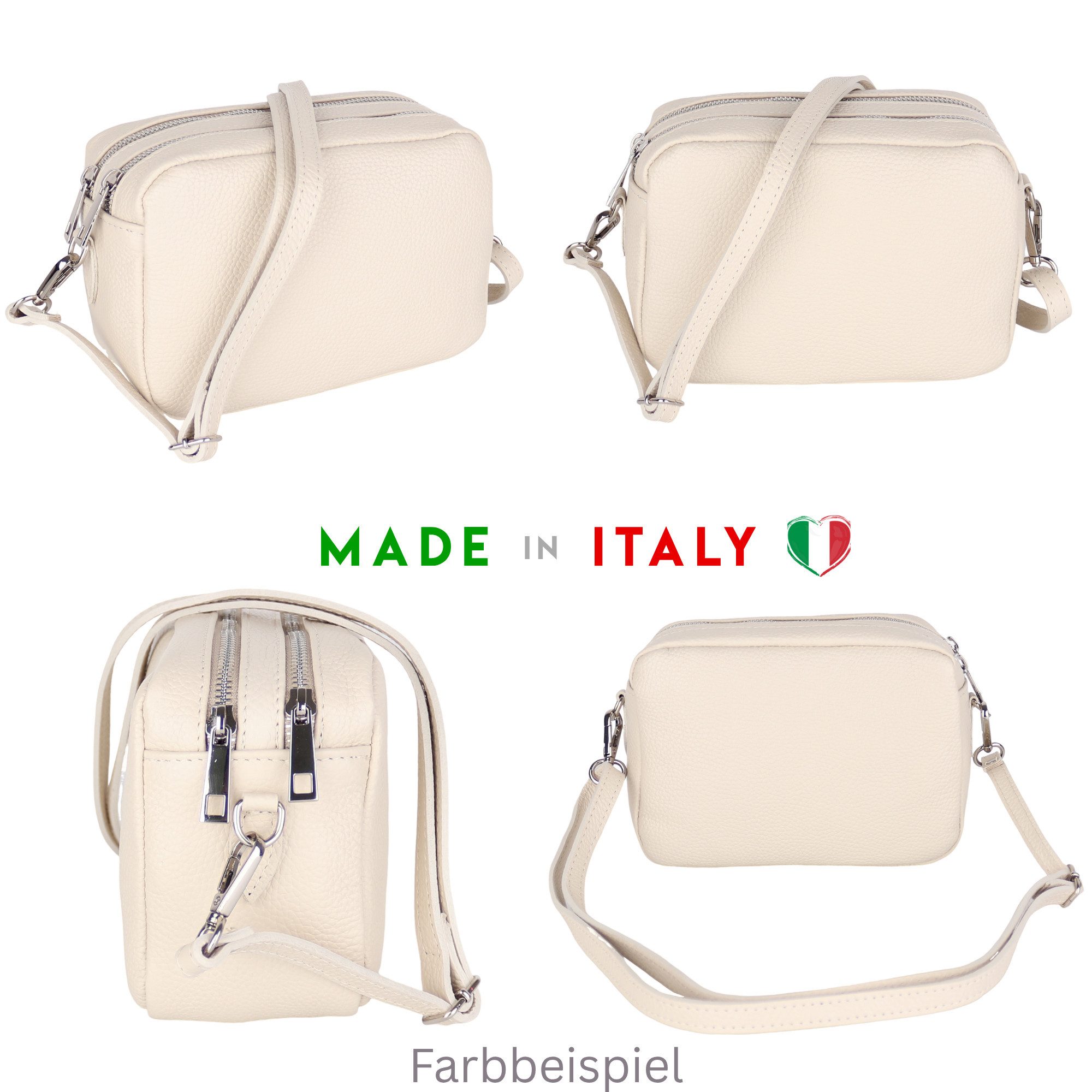 MIRROSI Umhängetasche Damen, Crossbody Bag, Echtleder Made in Italy (1 Tasc günstig online kaufen