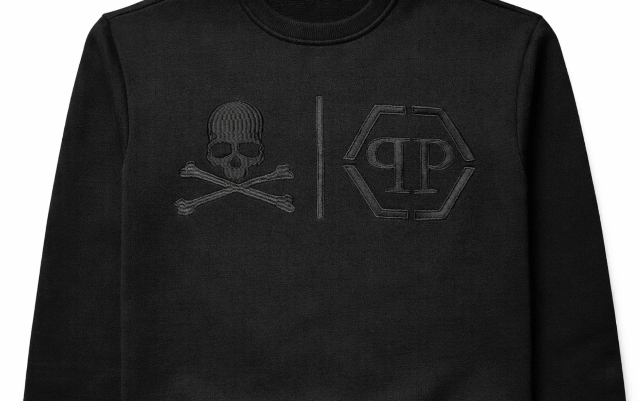 PHILIPP PLEIN Sweatshirt Sweater Skull Statement Logo Pullover Pulli Symbol günstig online kaufen