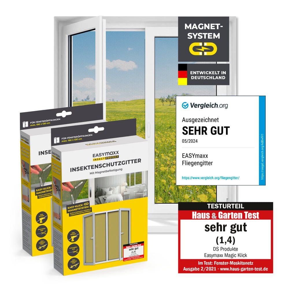 EASYmaxx Insektenschutz-Fensterrahmen Fliegengitter für Fenster mit günstig online kaufen