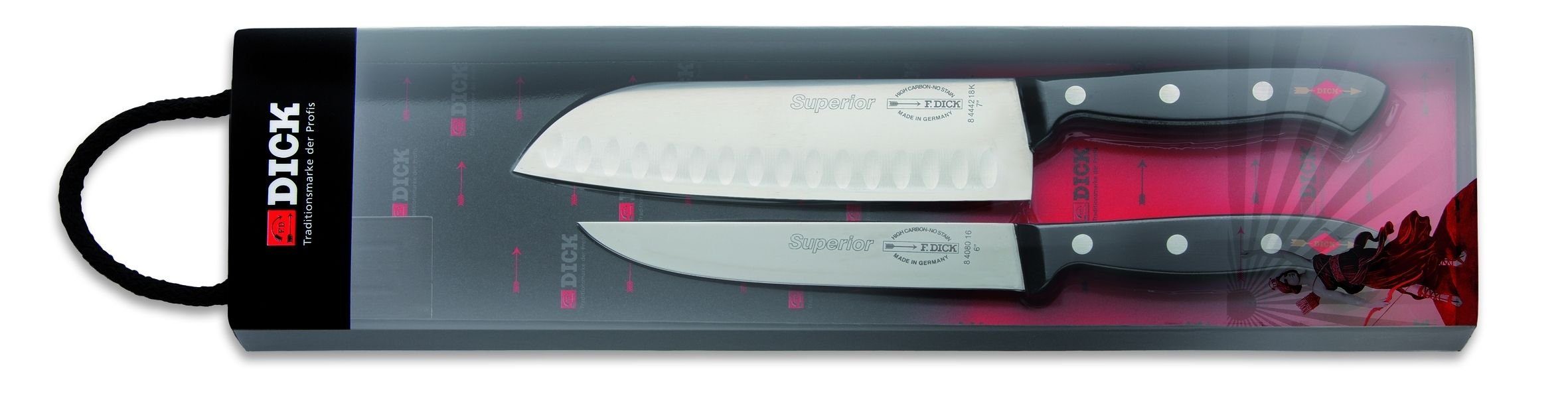 Küchenmesser Santoku Superior Messer-Set F. 16 cm Messer-Set DICK 2-tlg F. DICK