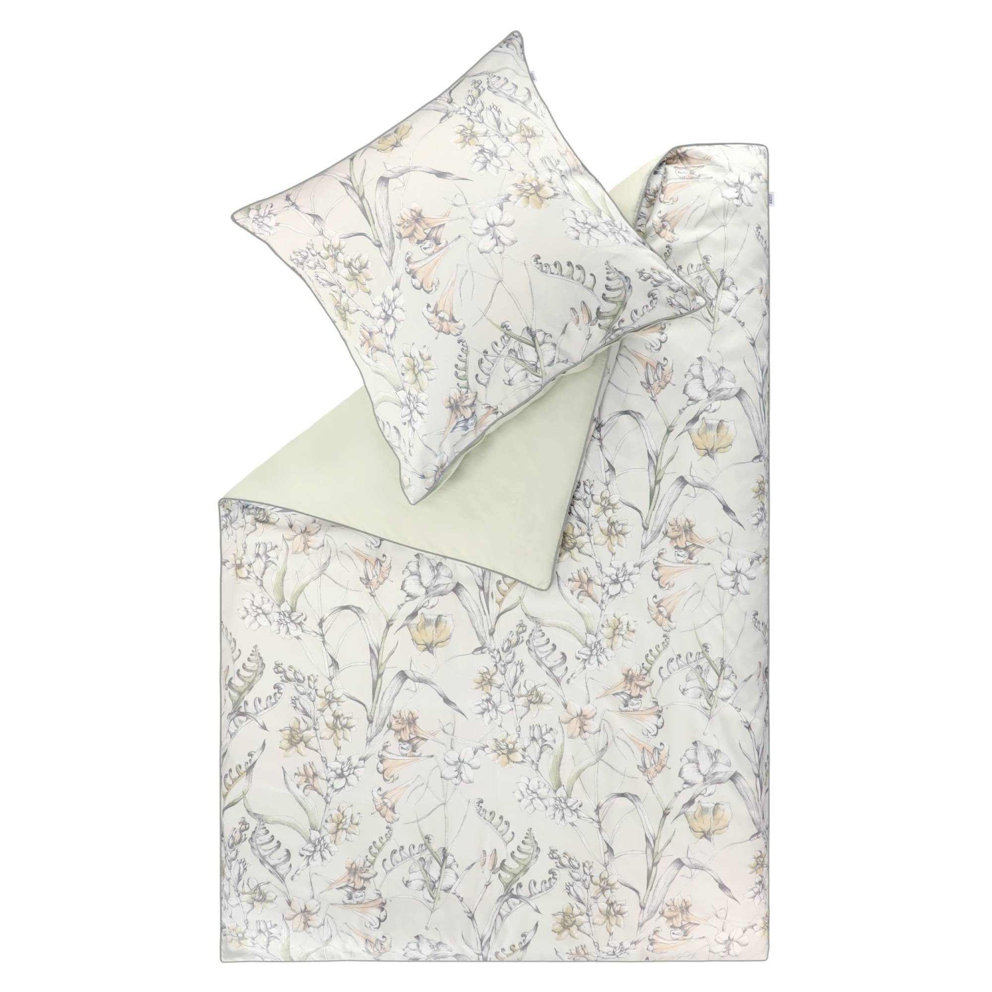SCHÖNER WOHNEN-Kollektion Bettwäsche SATIN Satin Bettwäsche, Baumwolle, 1 teilig, 135 x 200 cm in Hellgrün