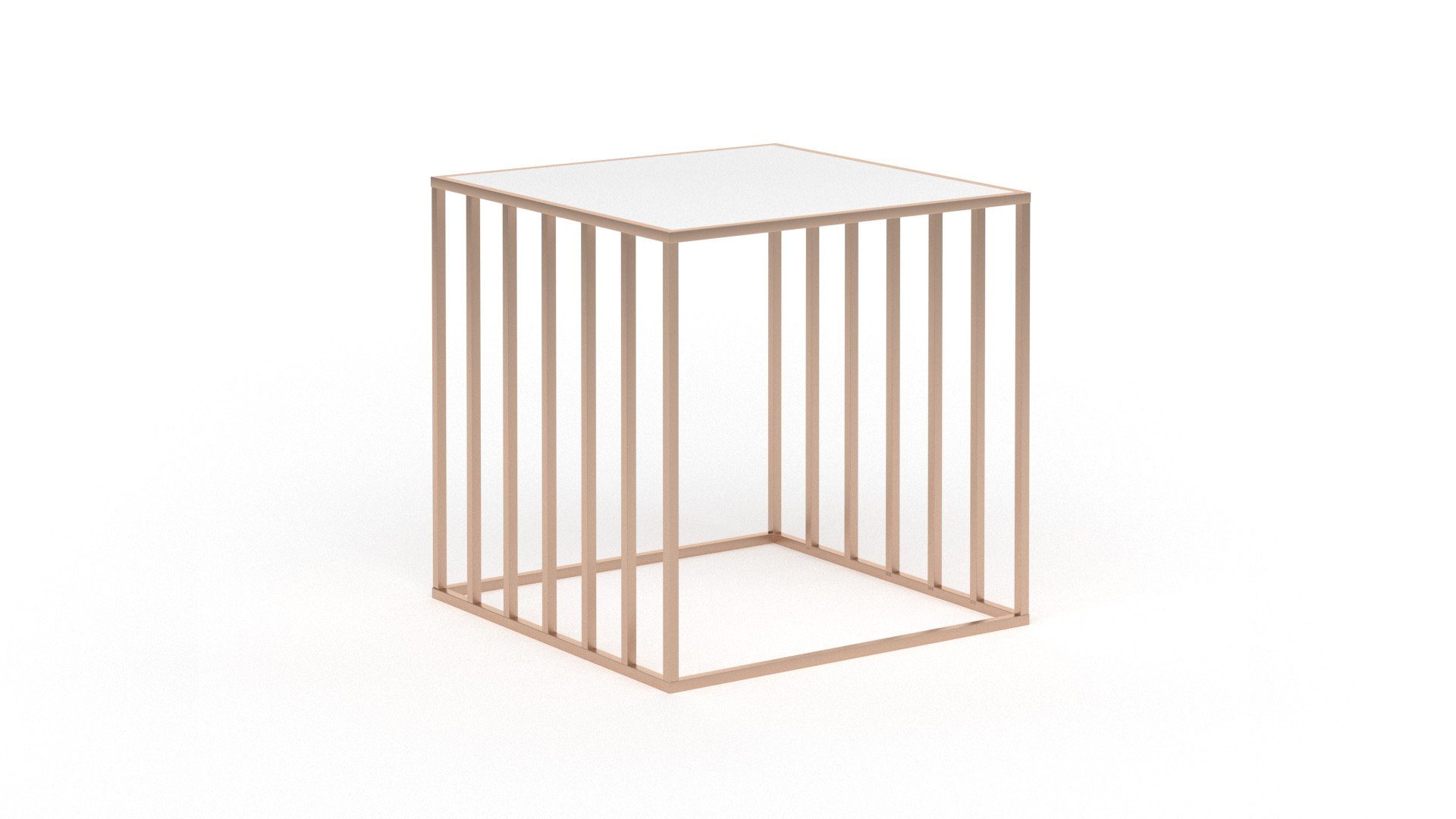 Siblo Nachttisch Metall-Nachttisch Carmen im modernen Stil - Tischplatte aus Plexiglas - minimalistischer Nachttisch - bunter Nachttisch - Metall - modernes Schlafzimmer