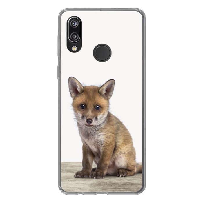 MuchoWow Handyhülle Fuchs - Baby-Fuchs - Kinder - Mädchen - Jungen Handyhülle Huawei P20 Lite (2019) Handy Case Silikon Bumper Case