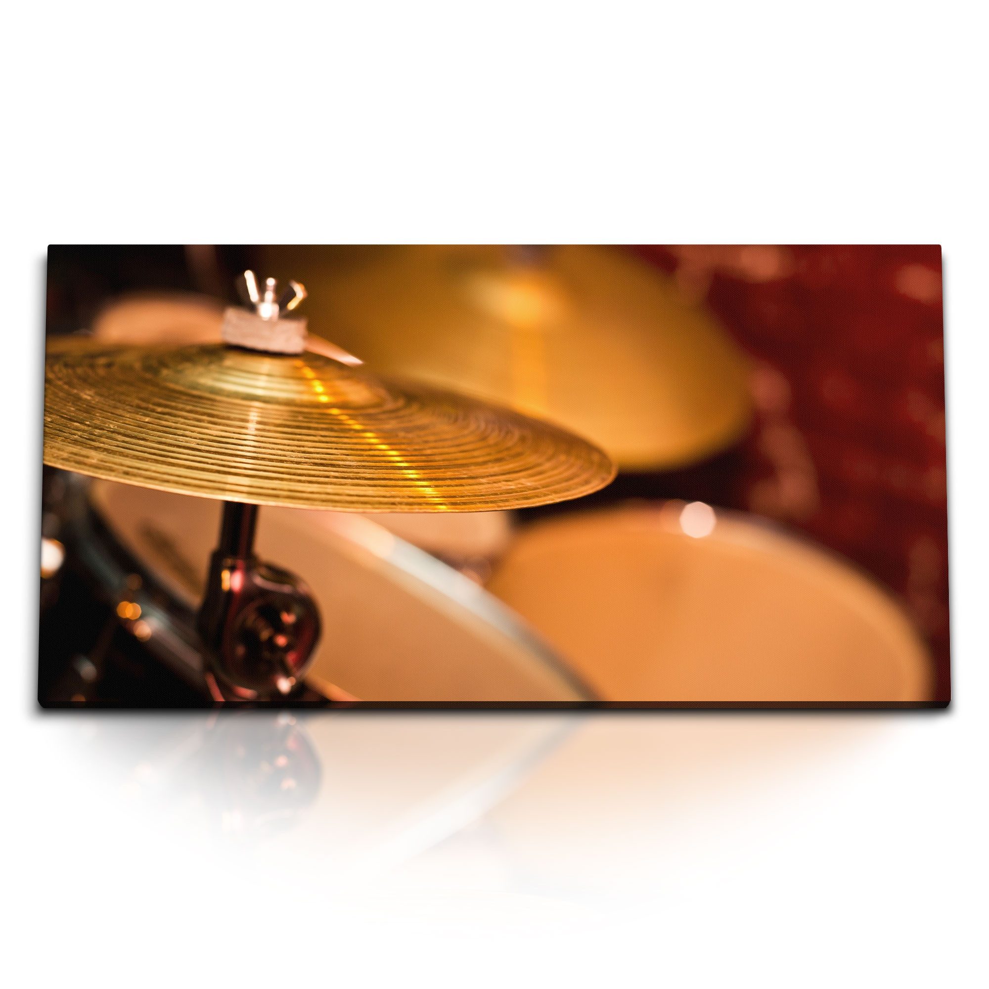 Leinwandbild Kunstdruck Bilder 120x60cm Schlagzeug Drums Bar Musik Band