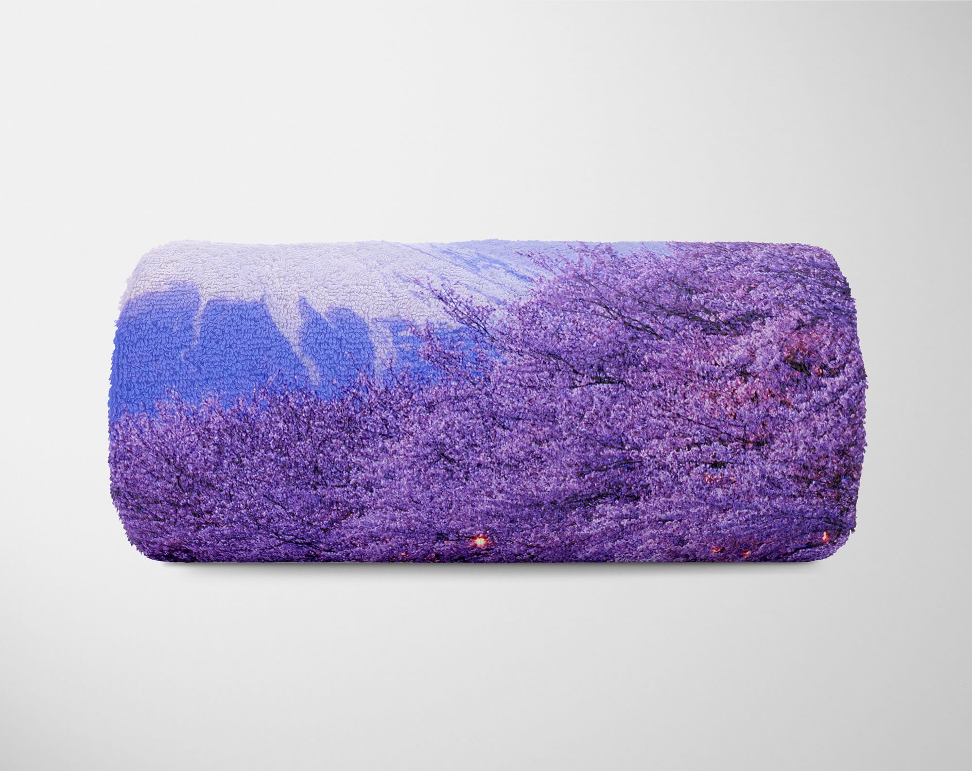 Fuji (1-St), Sinus Japan, Art Handtuch Kuscheldecke Baumwolle-Polyester-Mix Fotomotiv Saunatuch mit Strandhandtuch Handtücher Vulkan Handtuch