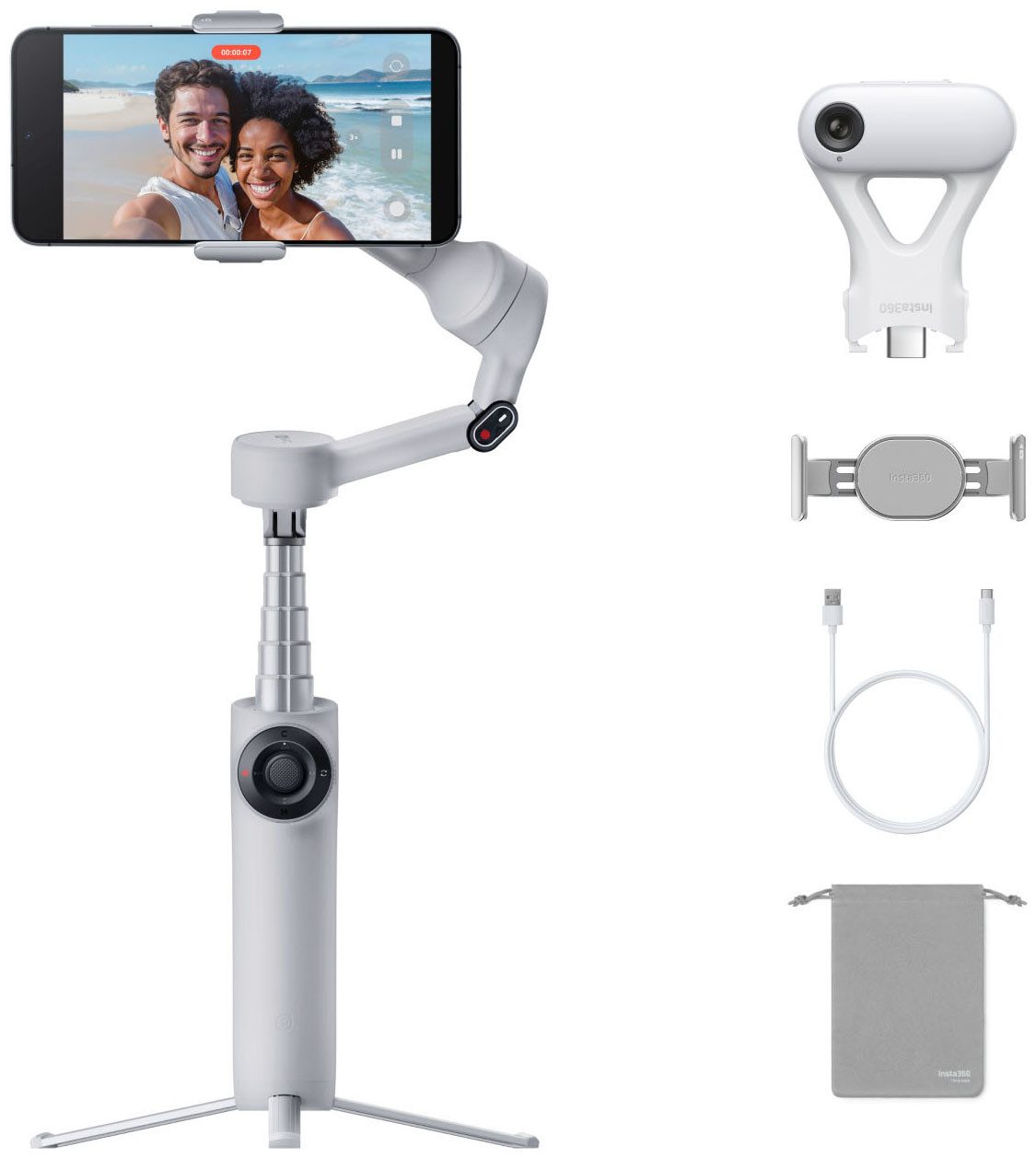 Insta360 Flow 2 AI Tracker Bundle Gimbal