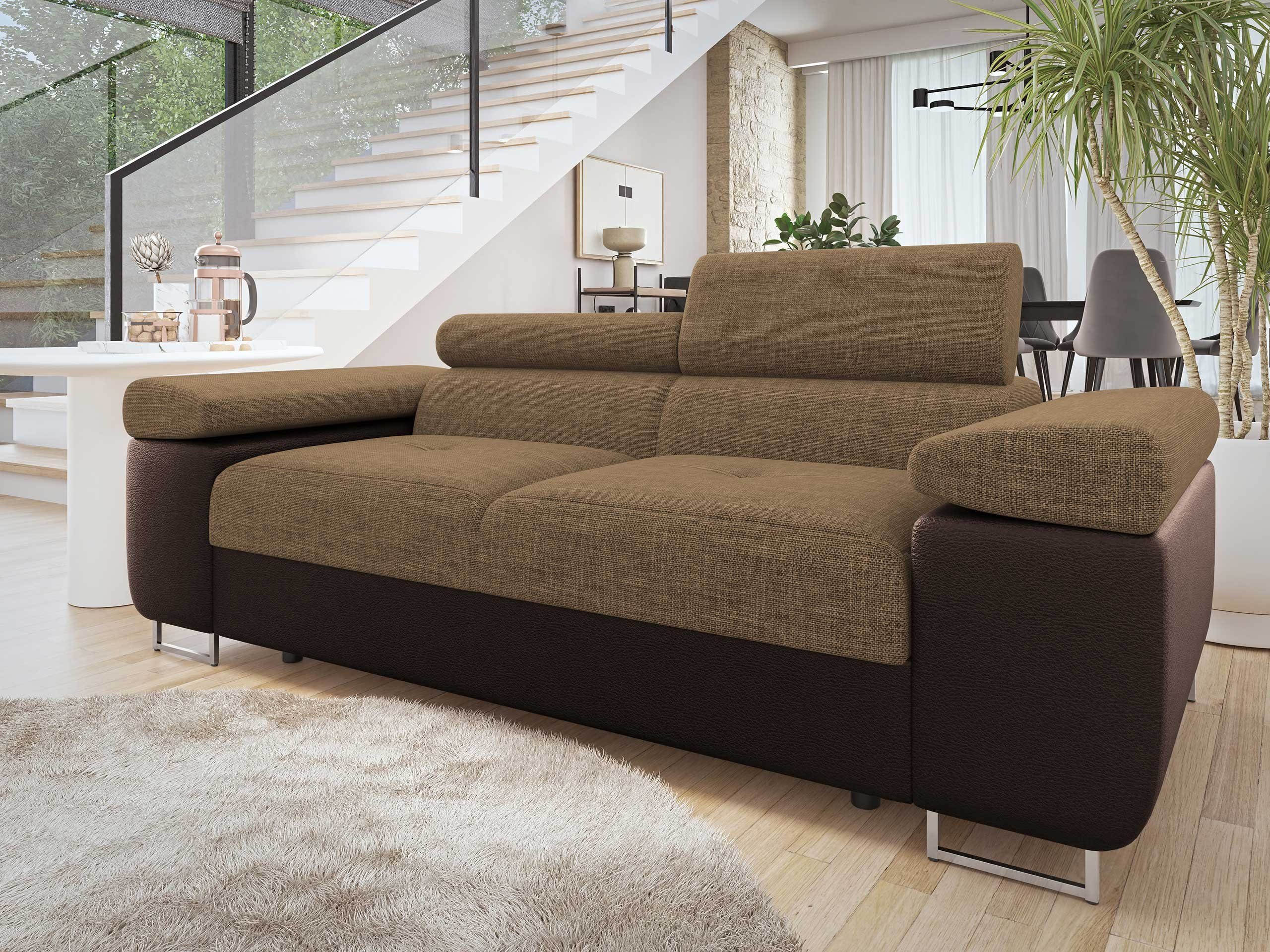 MIRJAN24 Sofa Torezio 2, Einstellbare Kopfstützen, 198x102x70-90 cm günstig online kaufen
