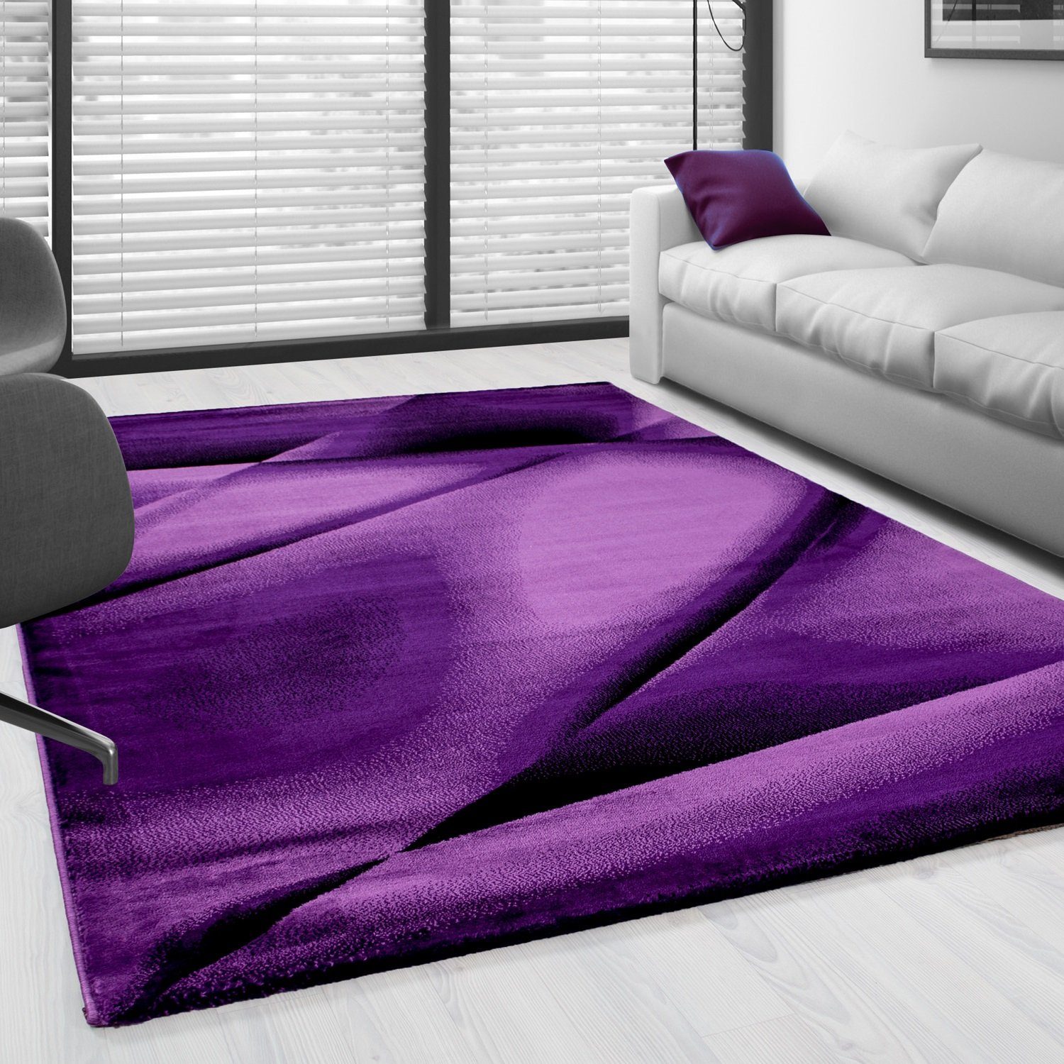 SIMPEX24 Designteppich Abstrakt Design, Rechteckig, Höhe: 12 mm, Kurzflor T günstig online kaufen