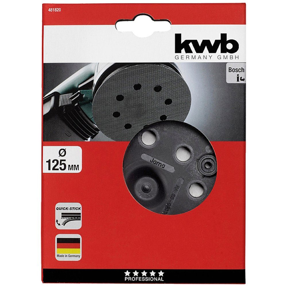 kwb Winkelschleifer Quick-Stick Haftstützteller kwb 481820 Durchmesser 125 mm