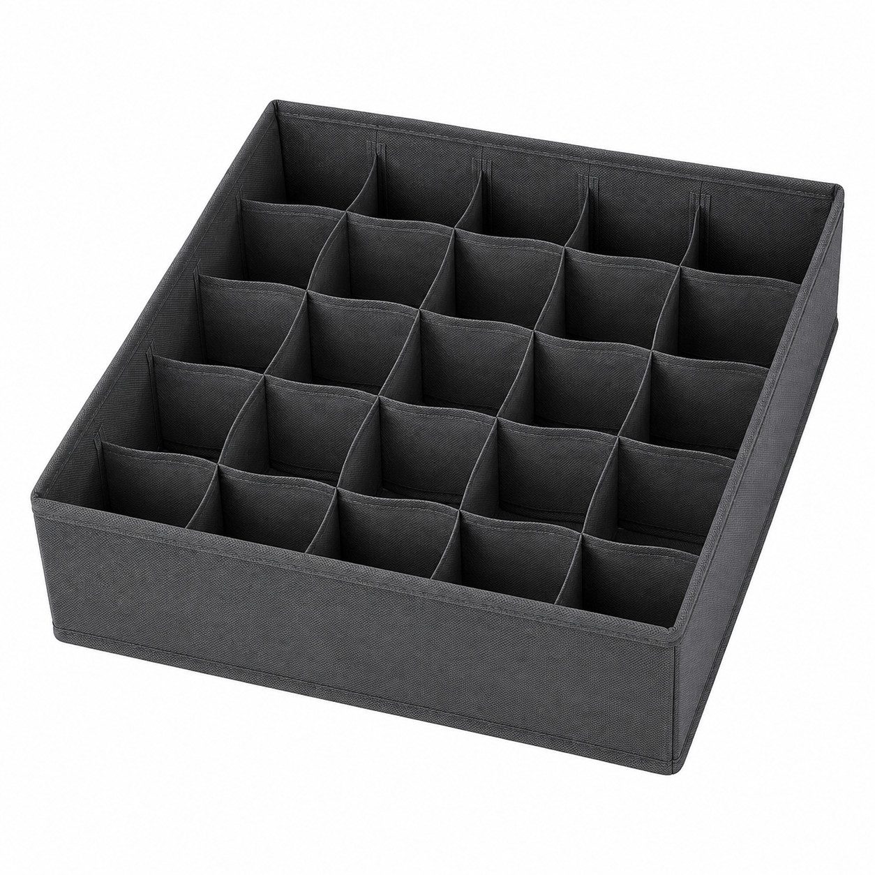 HH-Haushalt Schubladeneinsatz Schubladen Organizer 31x31x10 cm – Faltbare Aufbewahrungsbox 20 Fächer