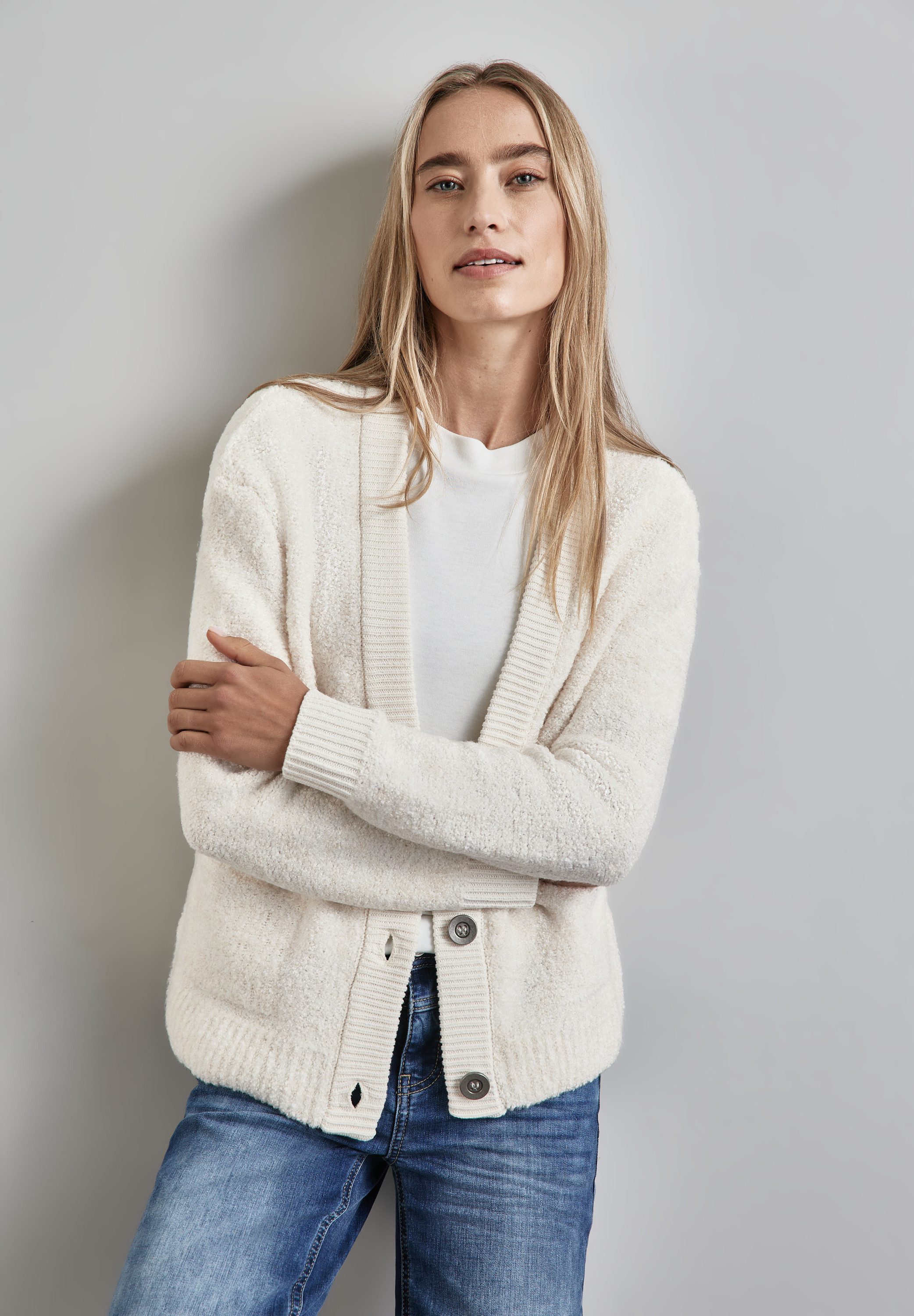 STREET ONE Cardigan mit V-Ausschnitt