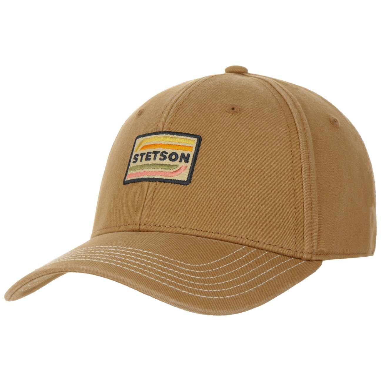 Stetson Baseball Cap (1-St) Basecap Metallschnalle, BAUMWOLLFUTTER