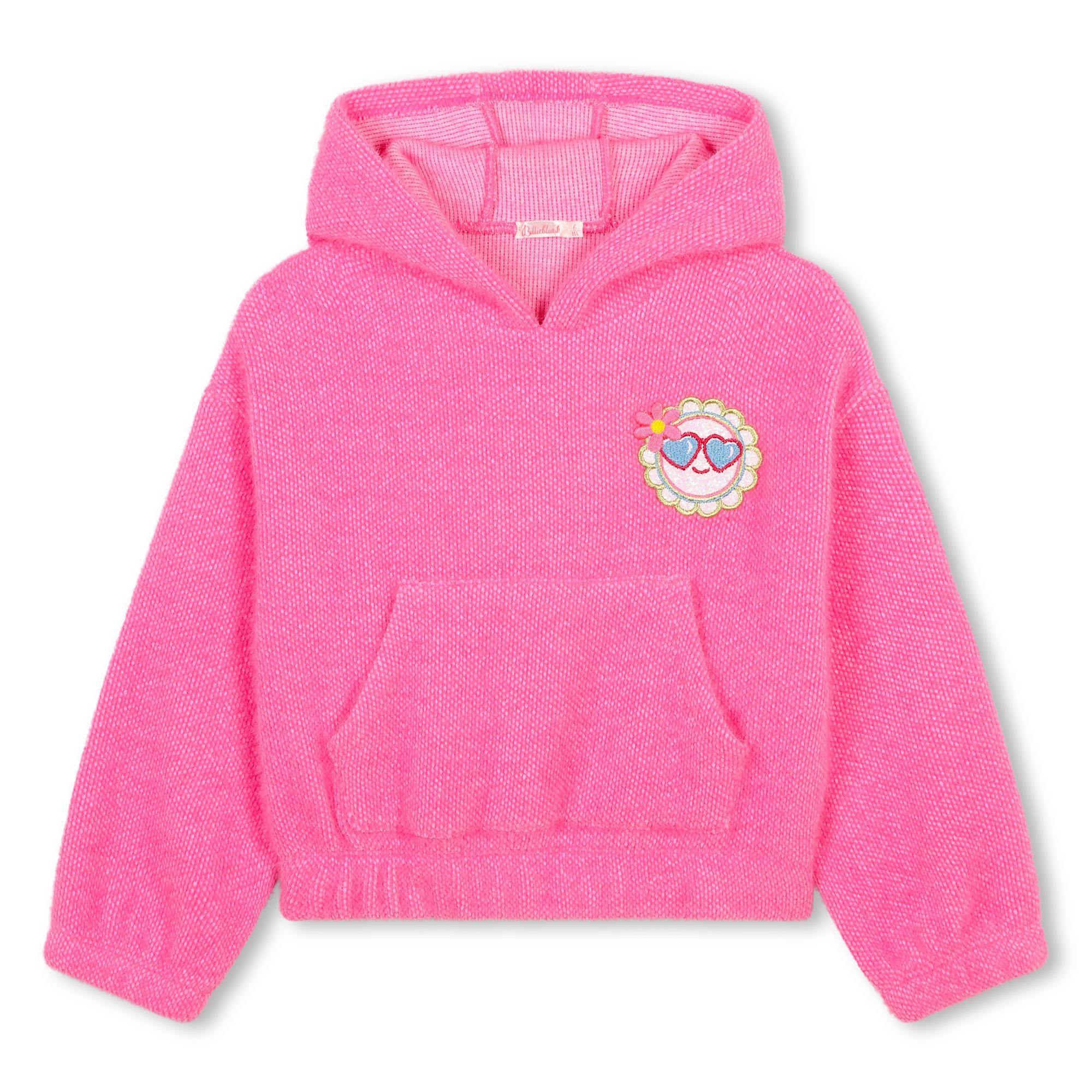 Kapuzensweatshirt Billieblush Kapuzen-Sweater pink mit süßem Sonnenprint 4-12 Jahre