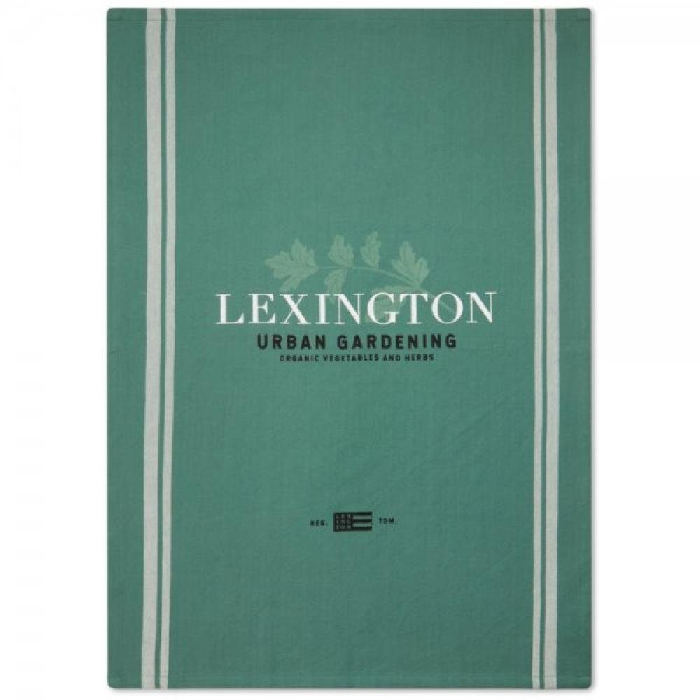 Lexington Geschirrtuch LEXINGTON Trockentuch Herb Organic Cotton Twill White Green (50x70)