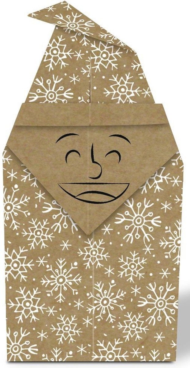 Ursus - Ludwig Bähr Bastelkartonpapier Faltblätter Kraftpapier 80g/qm 15x15cm Weihnachten 10 Motive VE=100 Bl