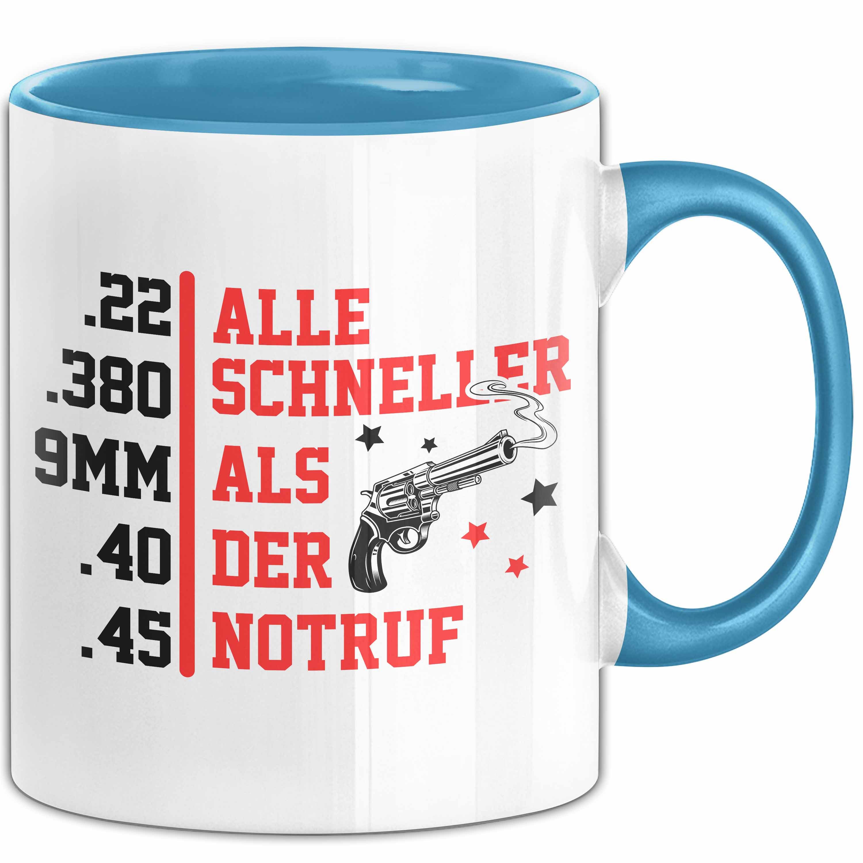 Tasse Alle Schneller Als Der Notruf Sportschießen Sportschützen Tasse Gesche