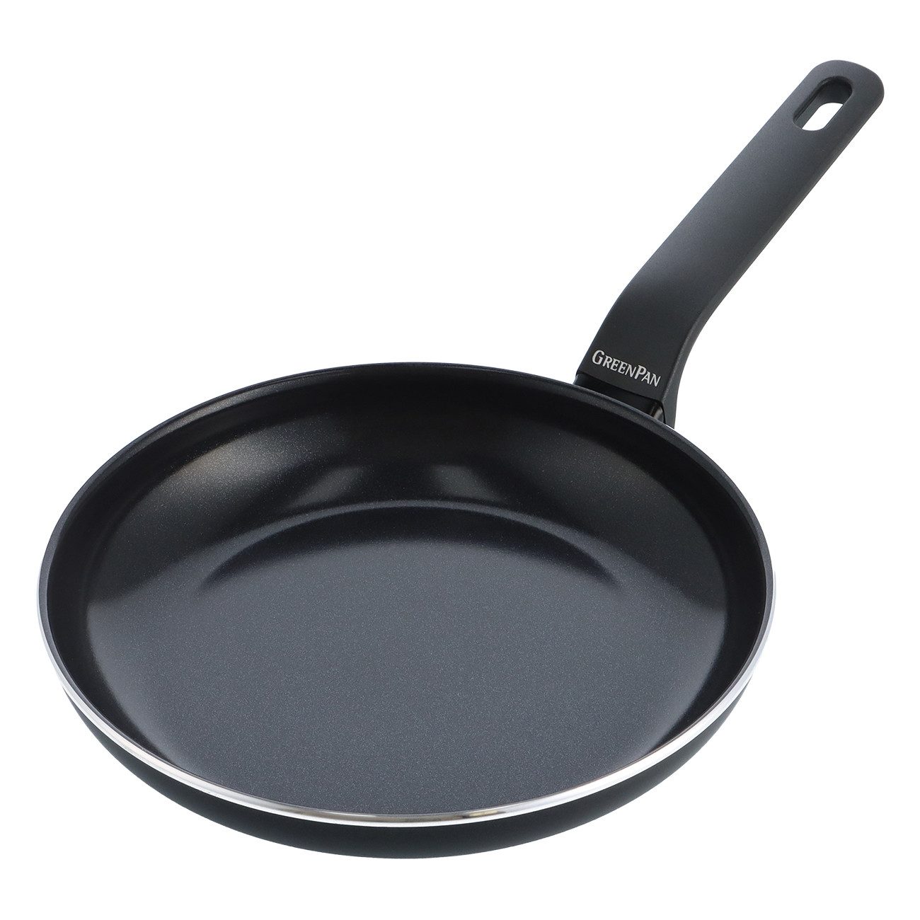 GREENPAN Bratpfanne Essence schwarz Bratpfanne Antihaft Edelstahl spülmaschinenfest, Aluminium, Kratzfest, langlebig, Induktion, Backofengeeignet, Ø 24 cm