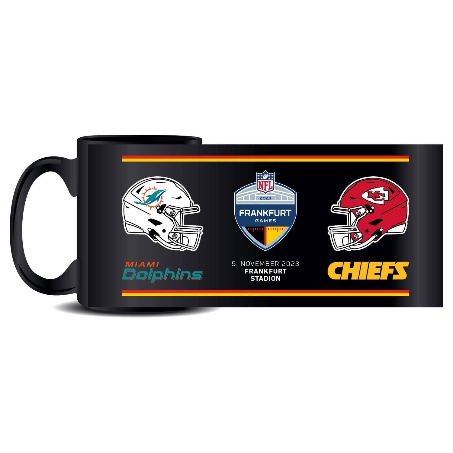 Great Branding Tasse NFL Game Frankfurt 2023 Dolphin vs. Chiefs 450ml T