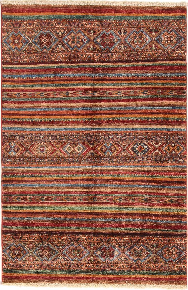 Orientteppich Arijana Shaal 98x147 Handgeknüpfter Orientteppich, Nain Trading, rechteckig, Höhe: 5 mm