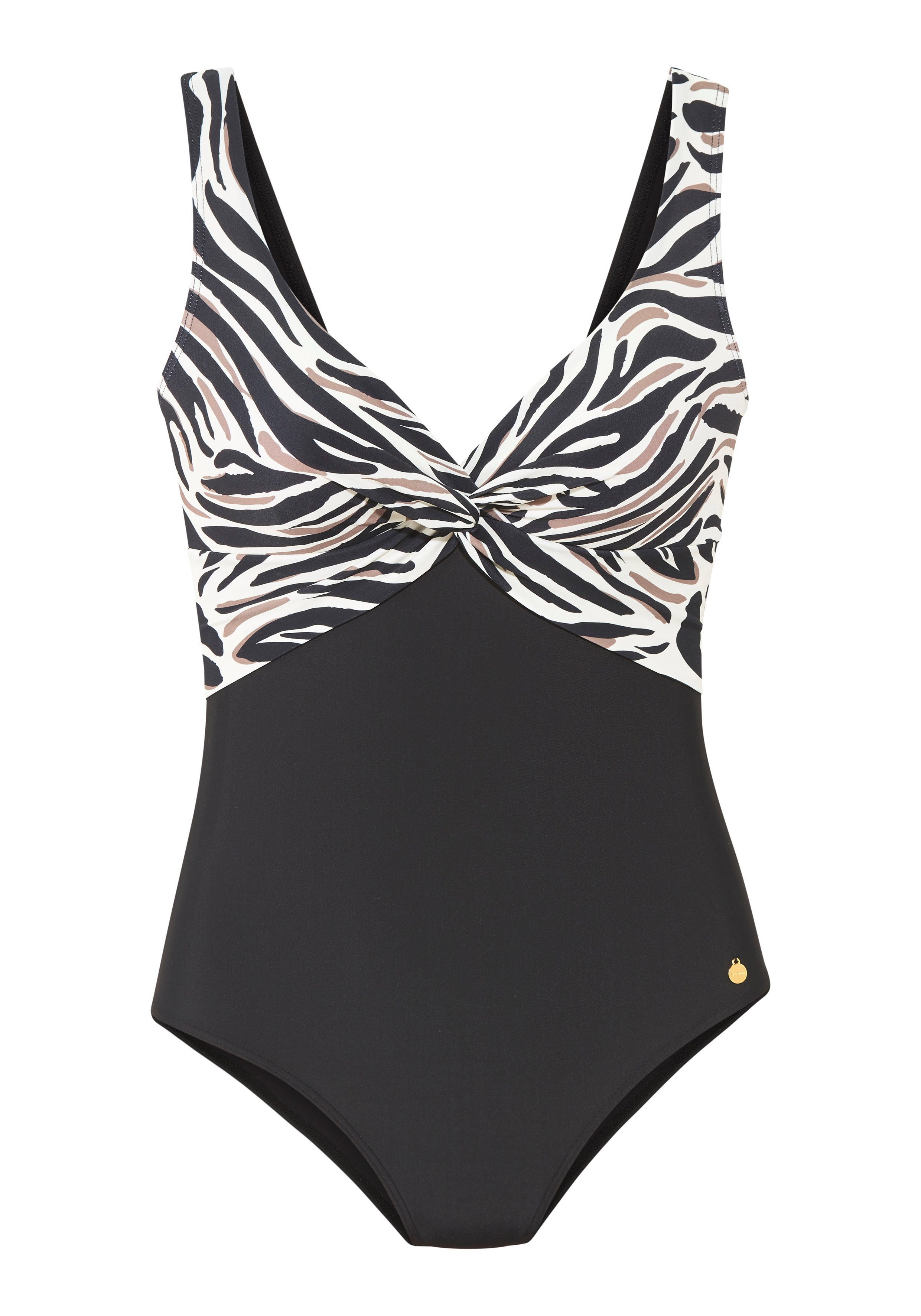 LASCANA Badeanzug Debbie mit abstraktem Animal-Print – Bild 2 von 4