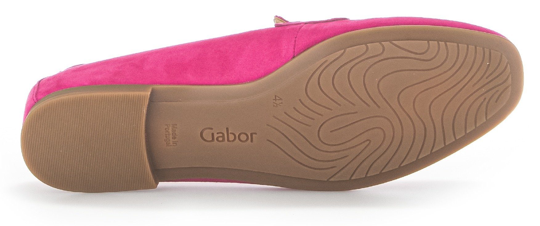 Gabor Loafer Slipper, Business Schuh mit Zierriegel und Blockabsatz