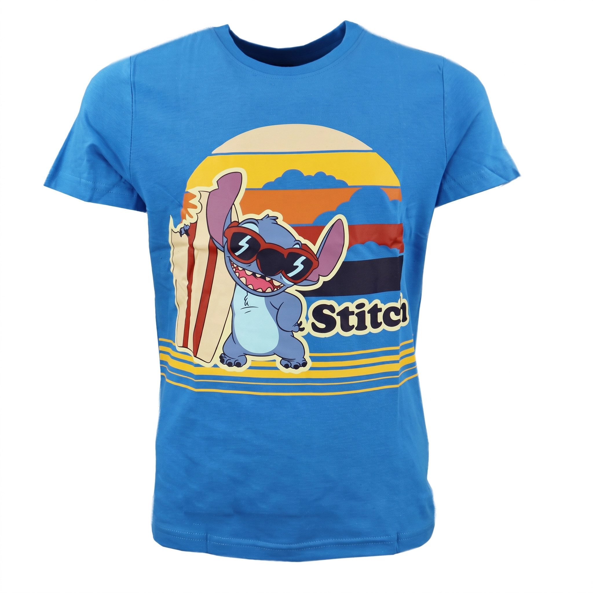 Disney Print-Shirt Disney Stitch T-Shirt Kurzarm Kinder Jungen Shirt 98-110 100%Baumwolle