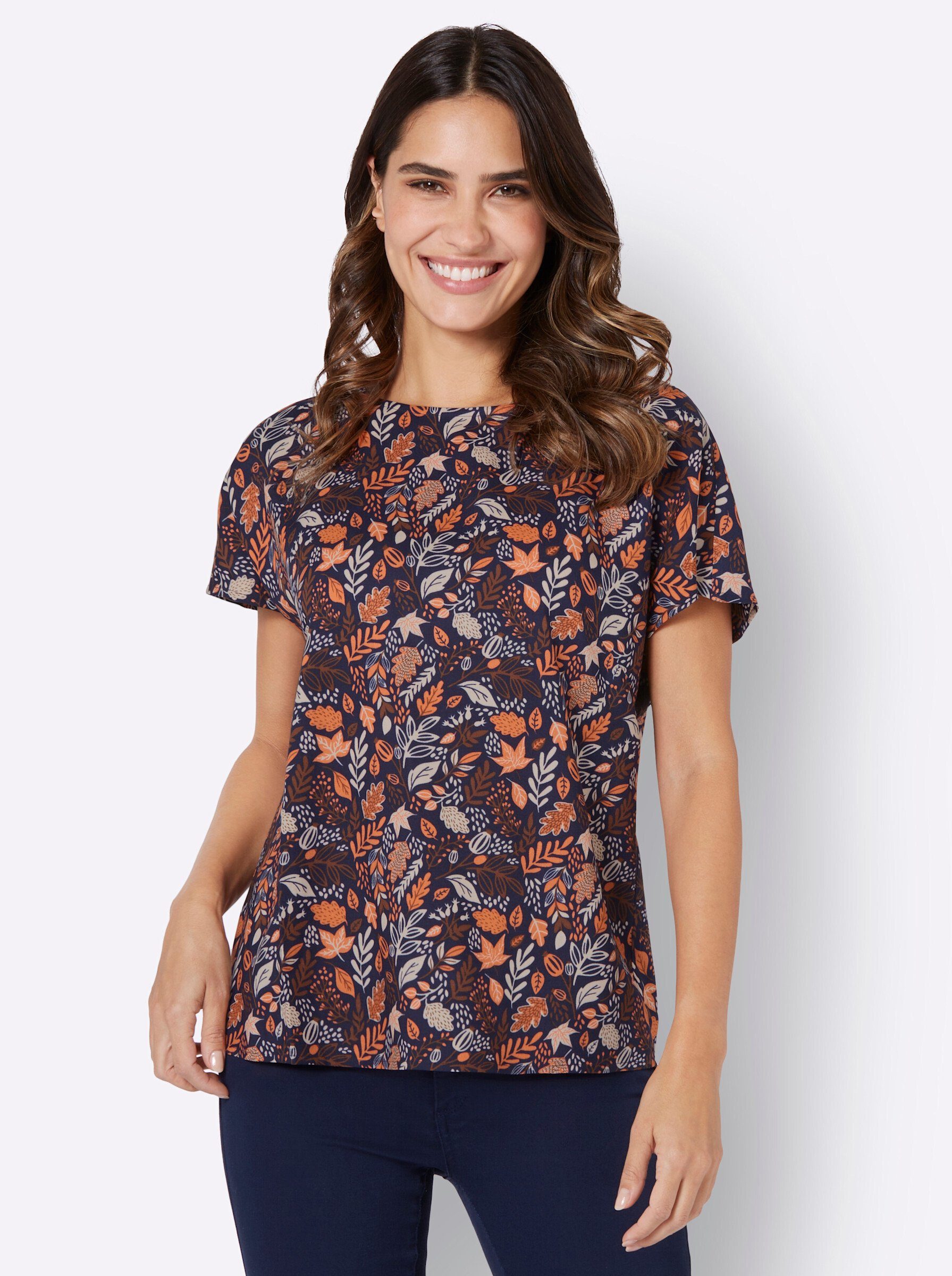 Klassische Bluse Kurzarm-Bluse